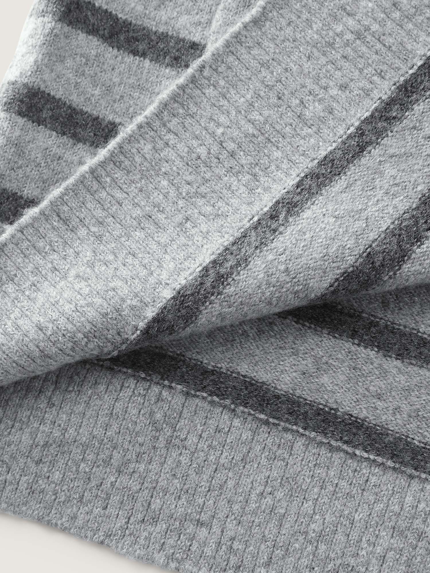 Striped Open-Front Knit Cardigan - Image 7