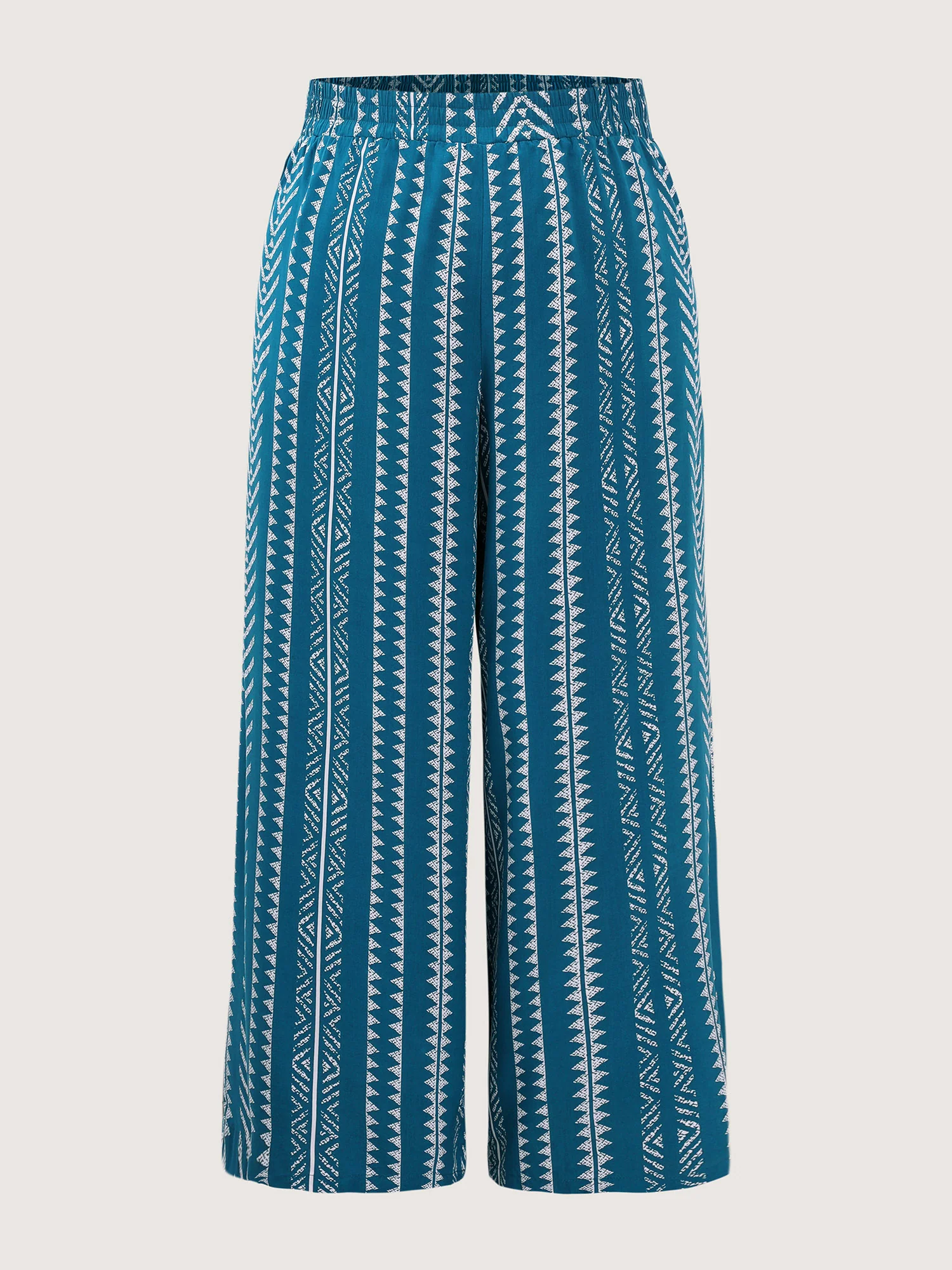 Striped Pockets Wide-Leg Pants - Image 7