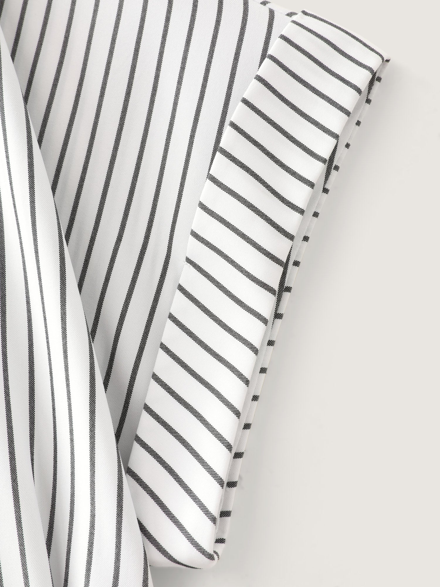 Striped Print Cinched-Waist Button-Down Shirt - Image 7