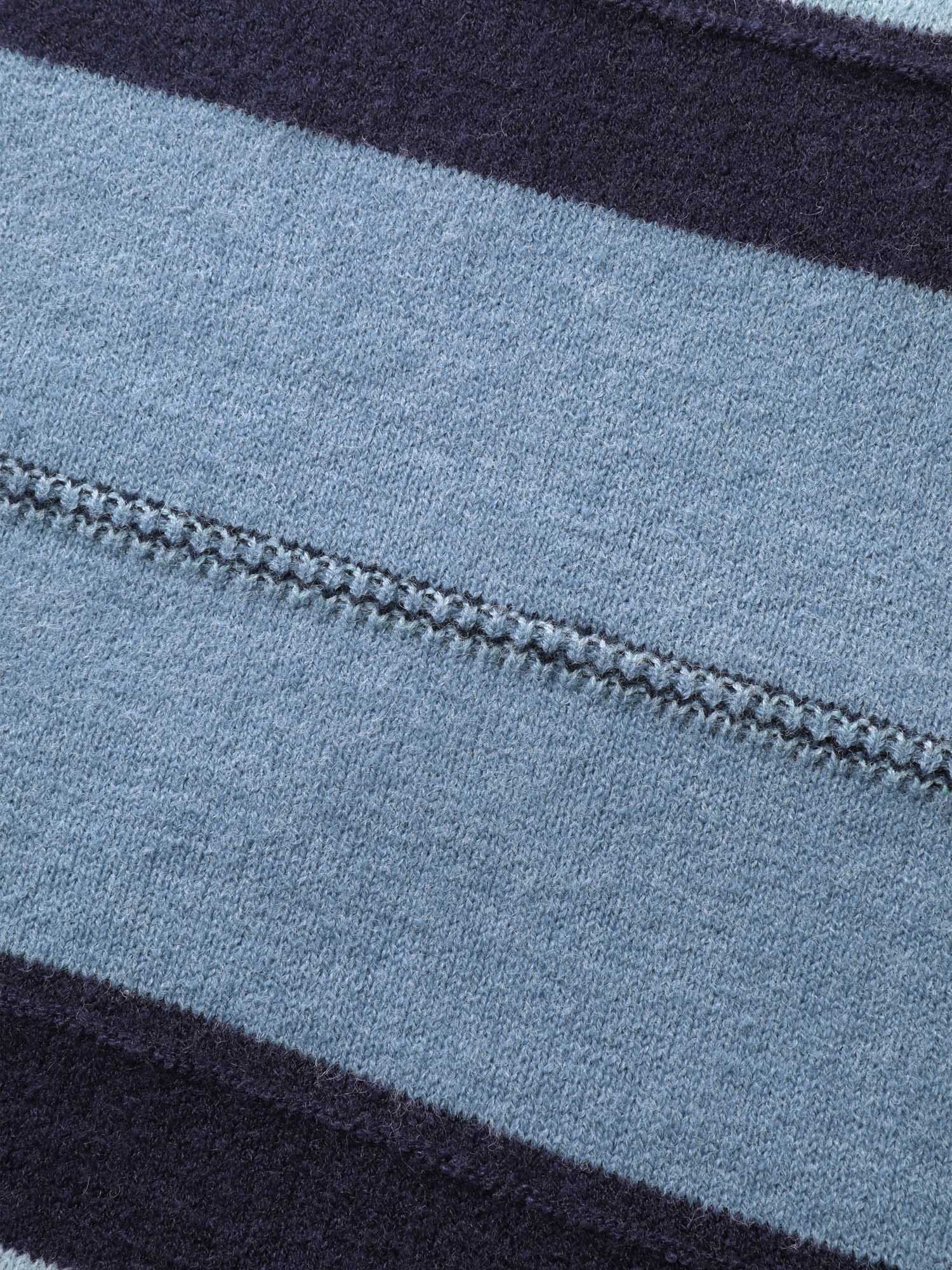 Striped Print Color Contrast Pullover - Image 6