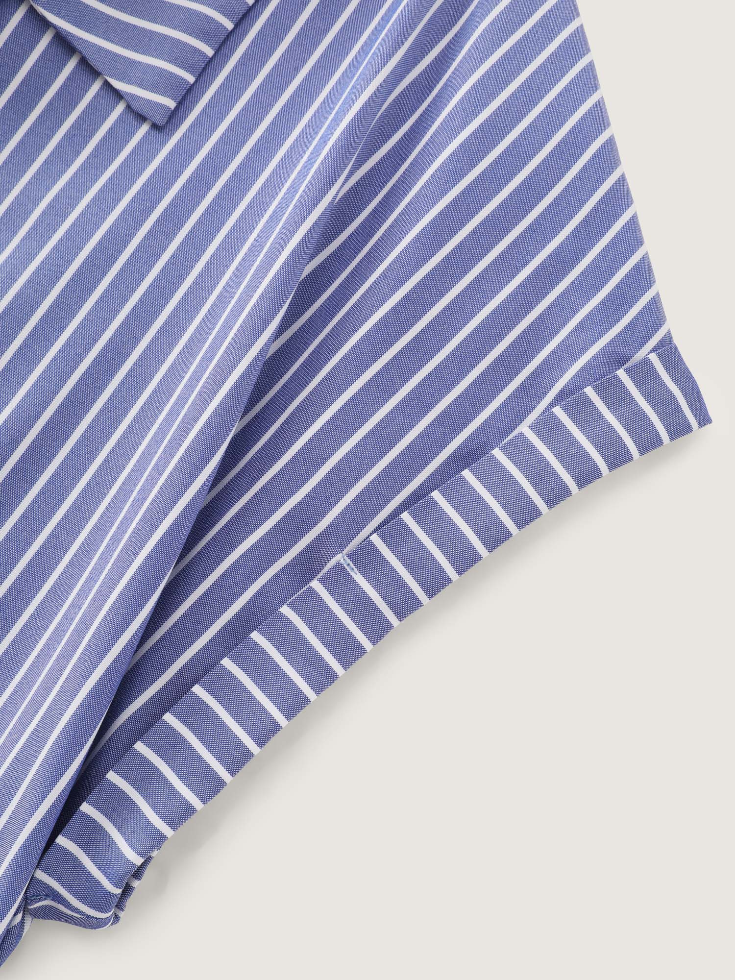 Striped Print Knotted Side Blouse - Image 6