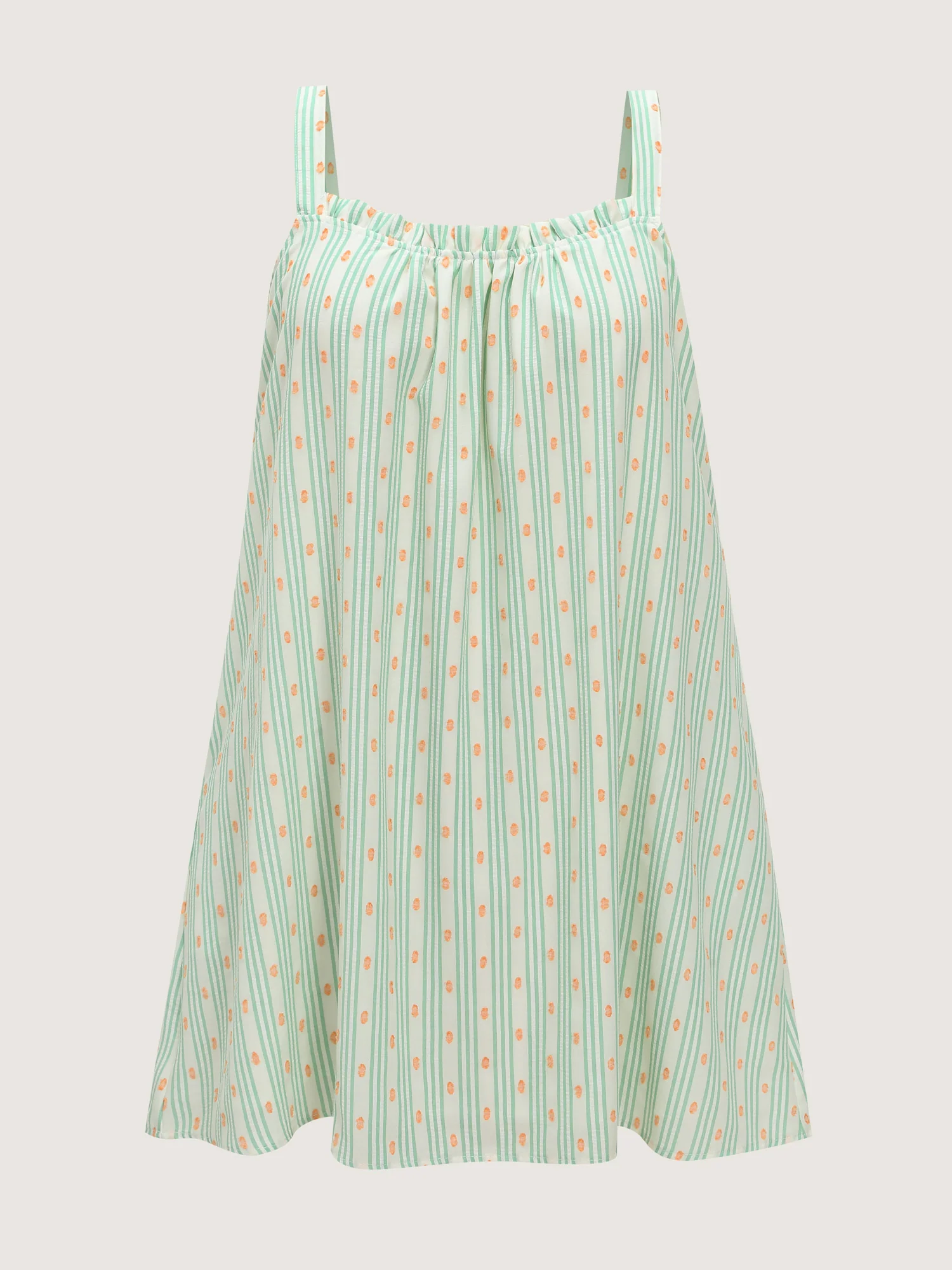 Striped Print Relaxed-Fit Lounge Dress - Image 7