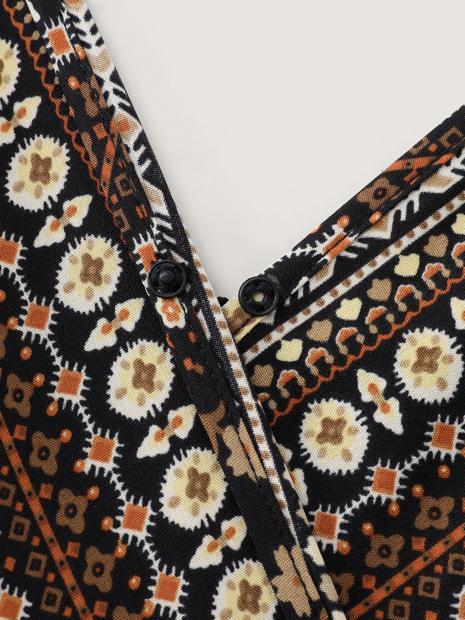 Striped Print V-Neck High-Low Maxi Dress - Image 5