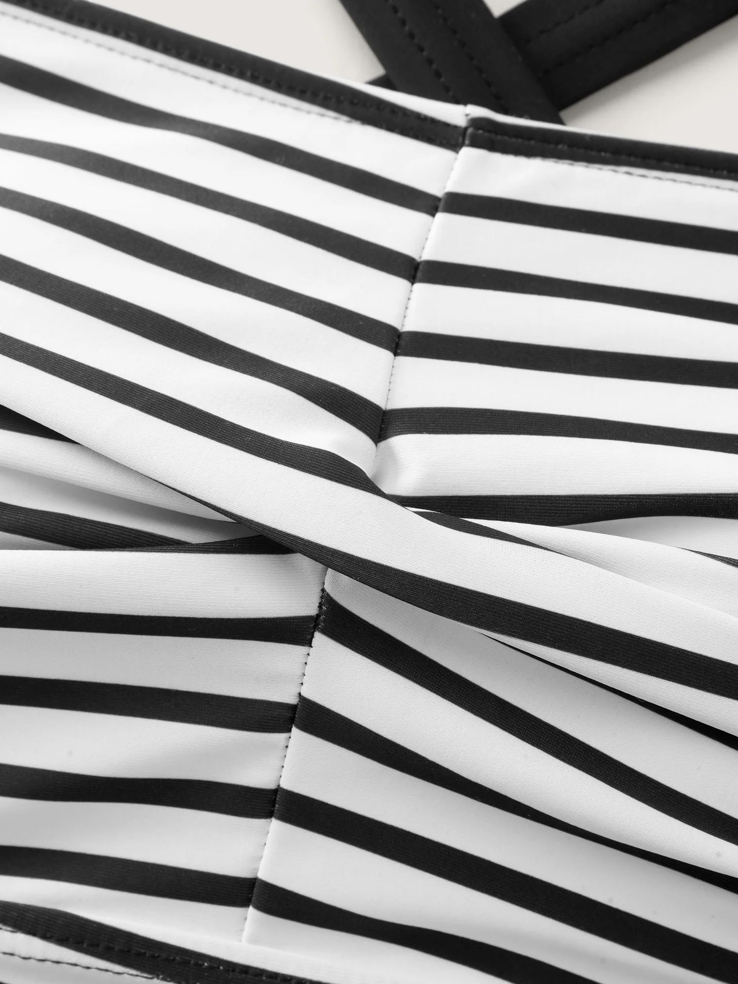 Striped Twist Front Tummy-Control Swim Top - Image 5