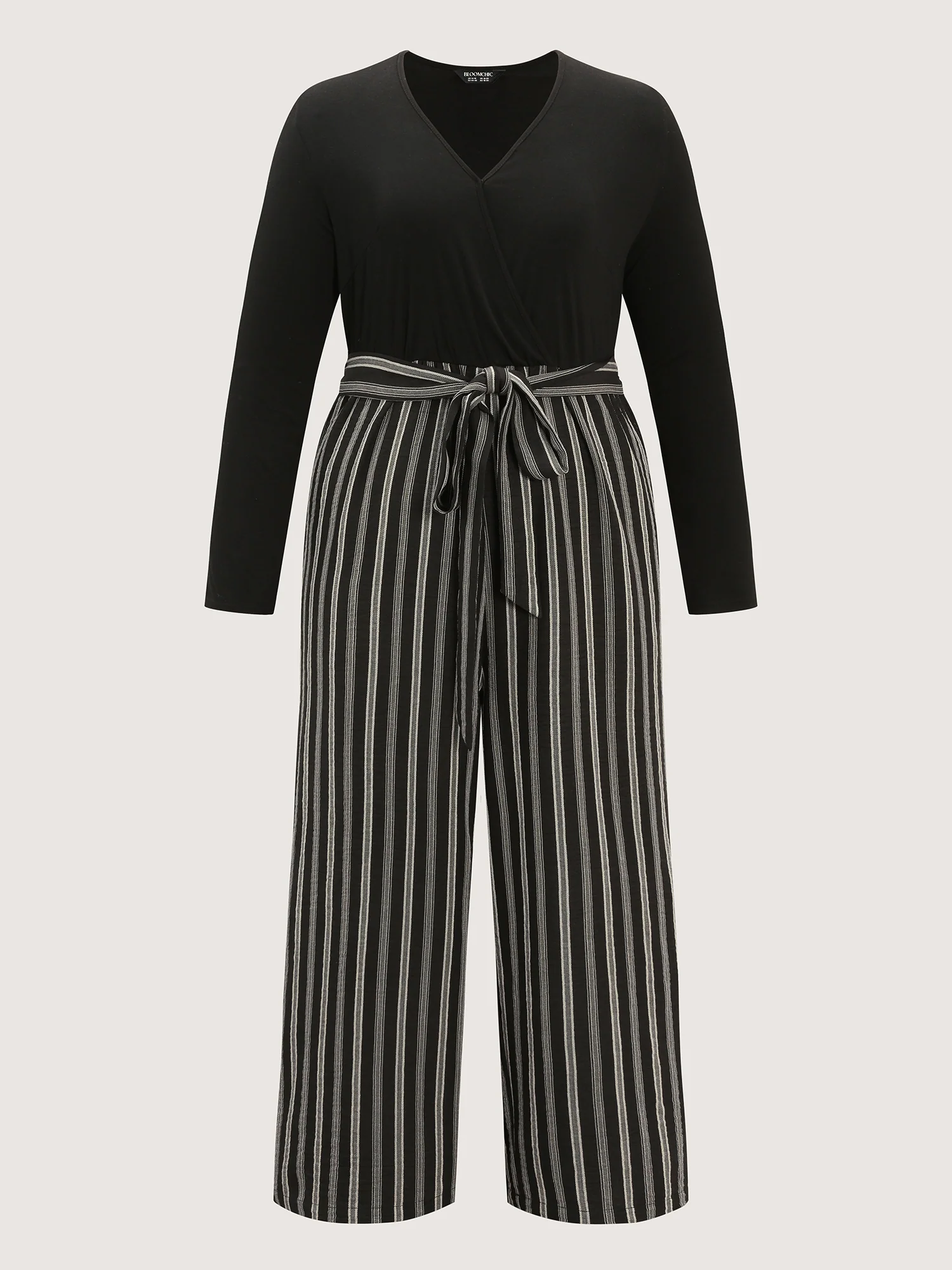 Stripes Color Contrast Jumpsuit - Image 7