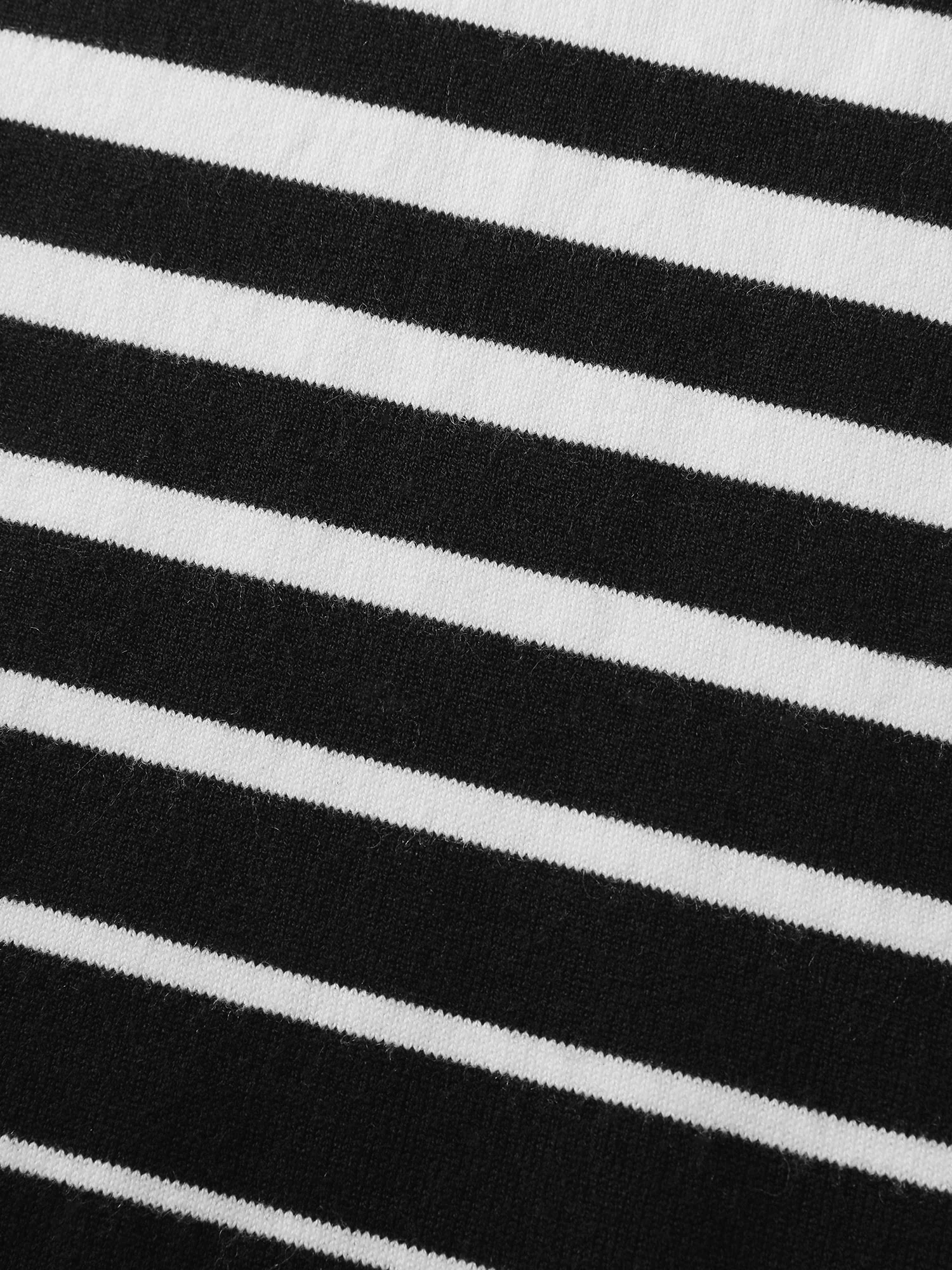 Stripes Color Contrast Round Neck Pullover - Image 5