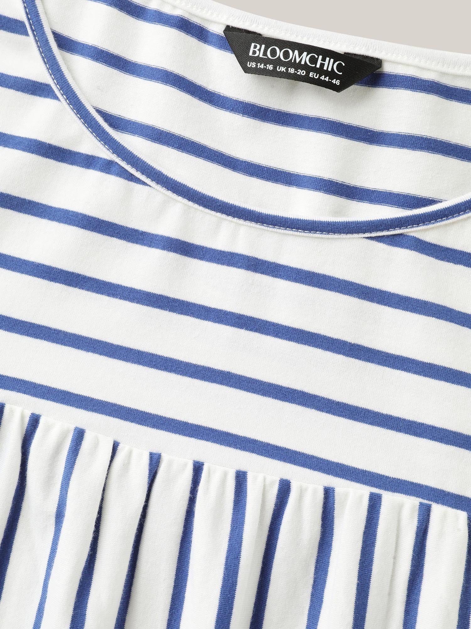 Stripes Everywhere Round Neck T-Shirt - Image 5