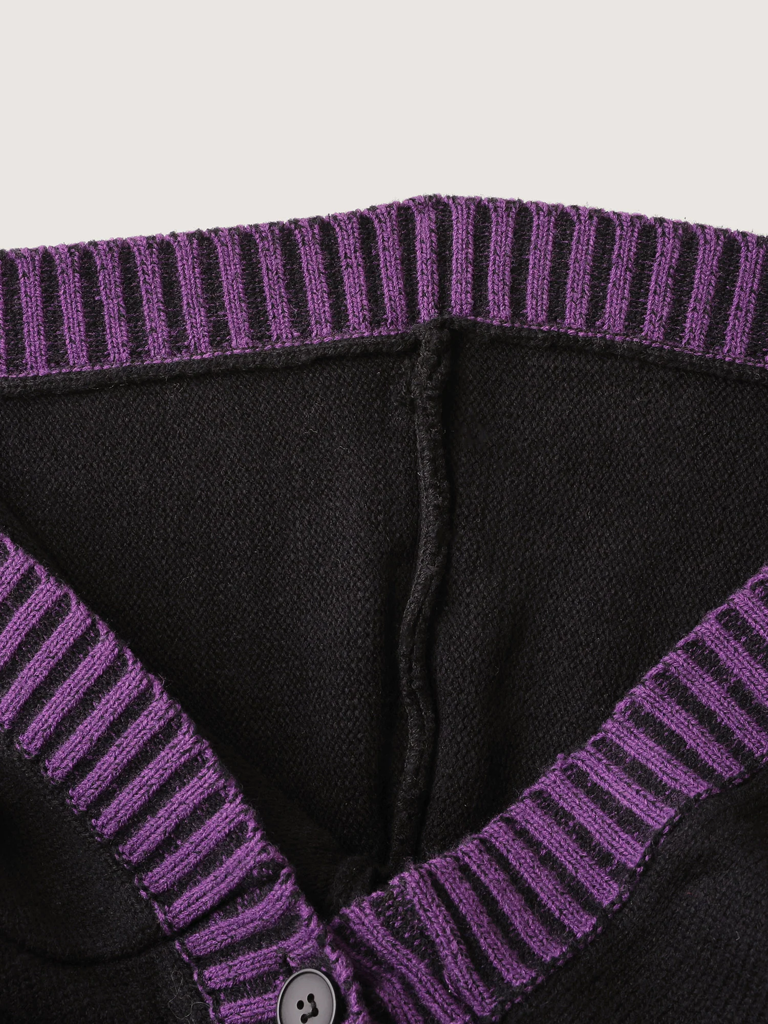 Stripes Sleeve Contrast Hooded Cardigan - Image 11