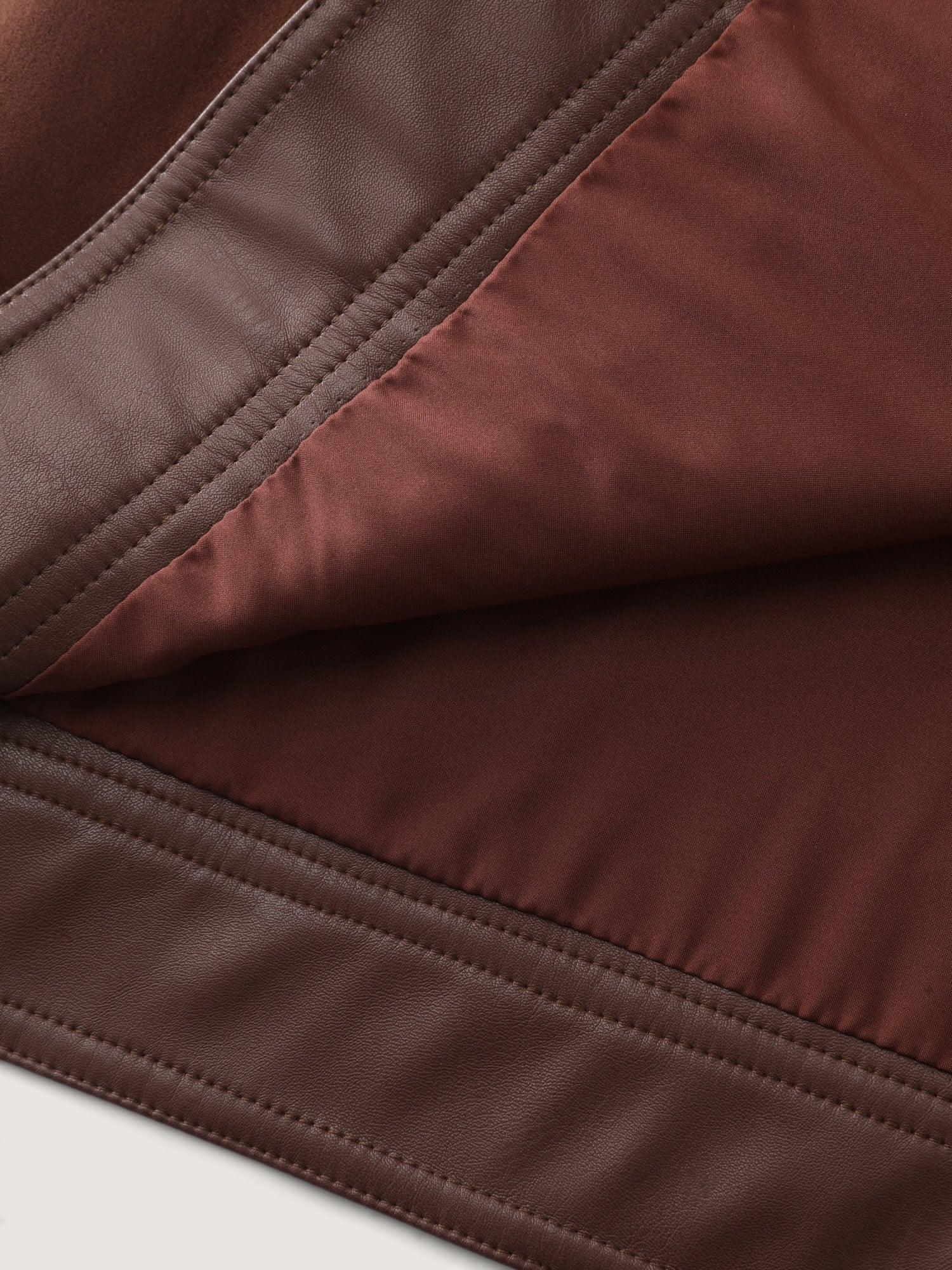 Suede Leather Detail Button-Down Jacket - Image 7