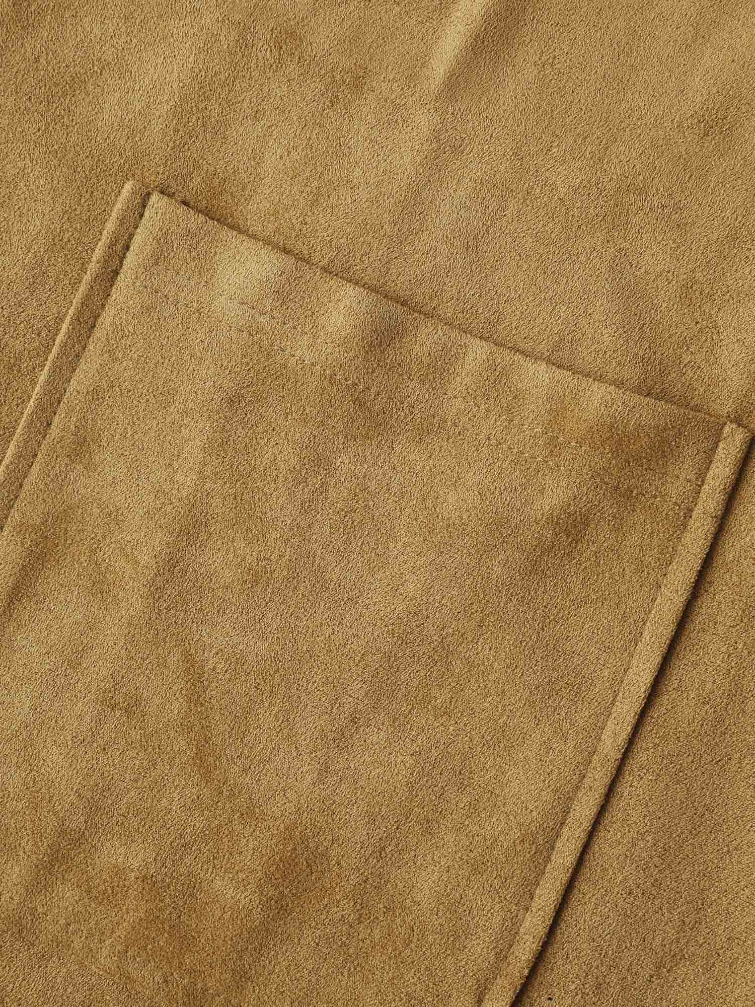 Suede Stretchy Back-Waist Midi Dress - Image 7