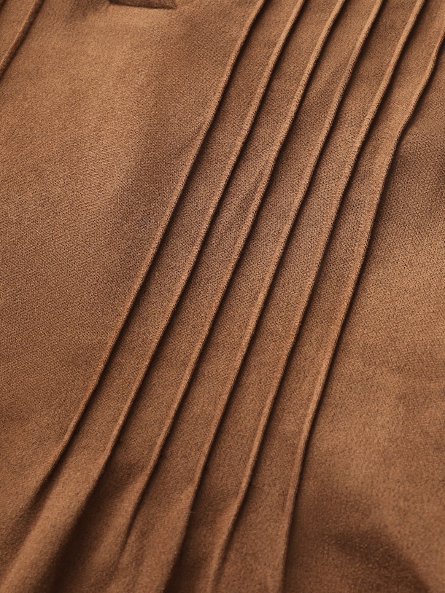 Suede Striped Toothpick Pleats Mini Dress - Image 6