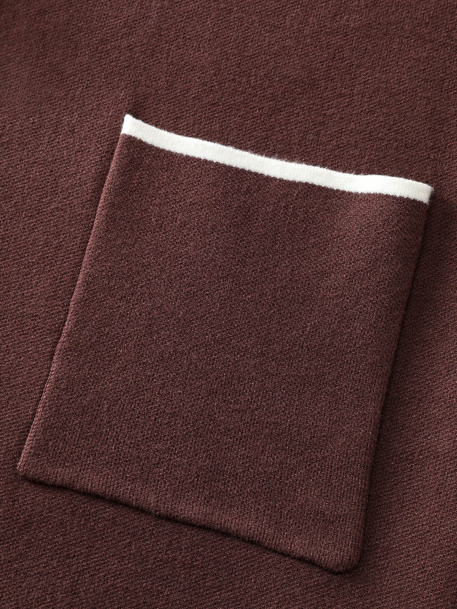 Suit Collar Color Contrast Pockets Knit Cardigan - Image 6