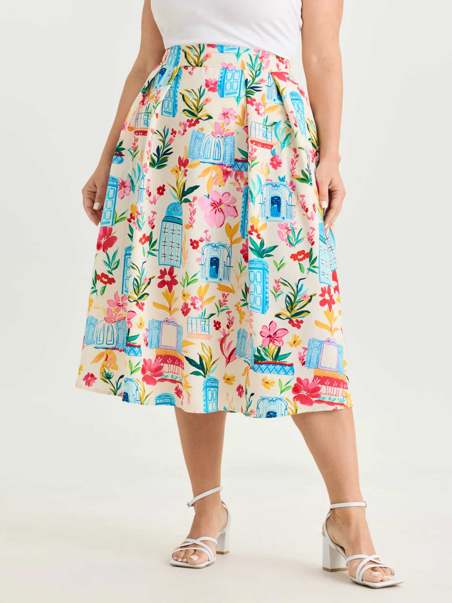 Summer Breeze Pleated Maxi Skirt - Image 2