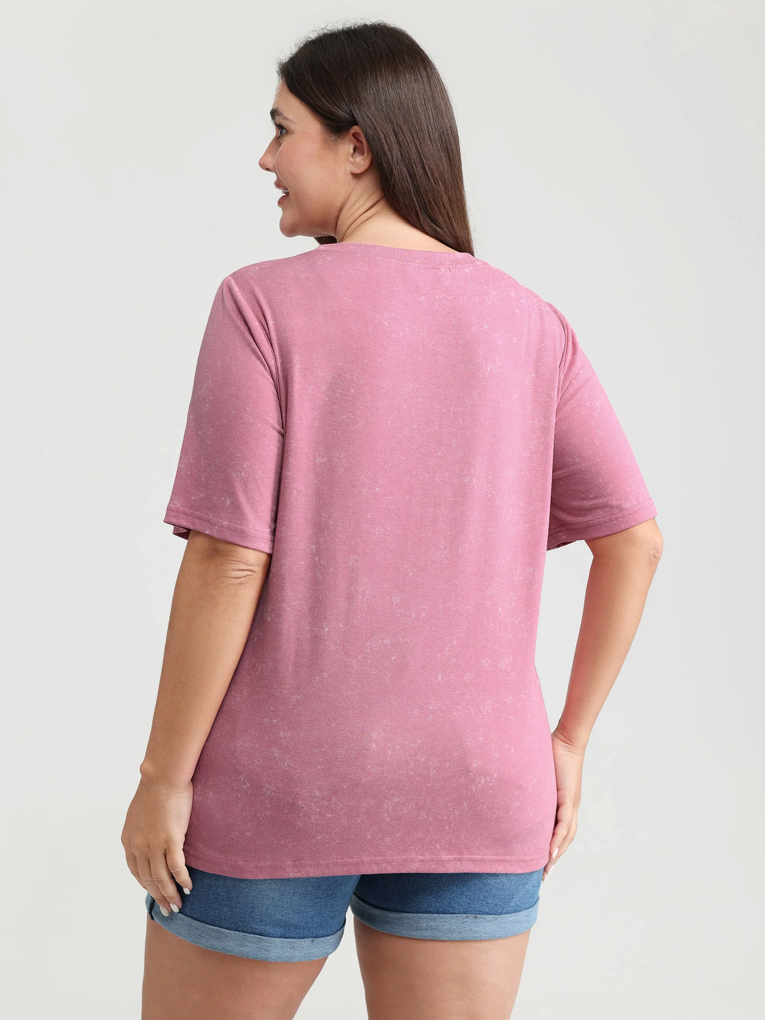 Summer-Ready Print Snowflake Effect T-Shirt - Image 4