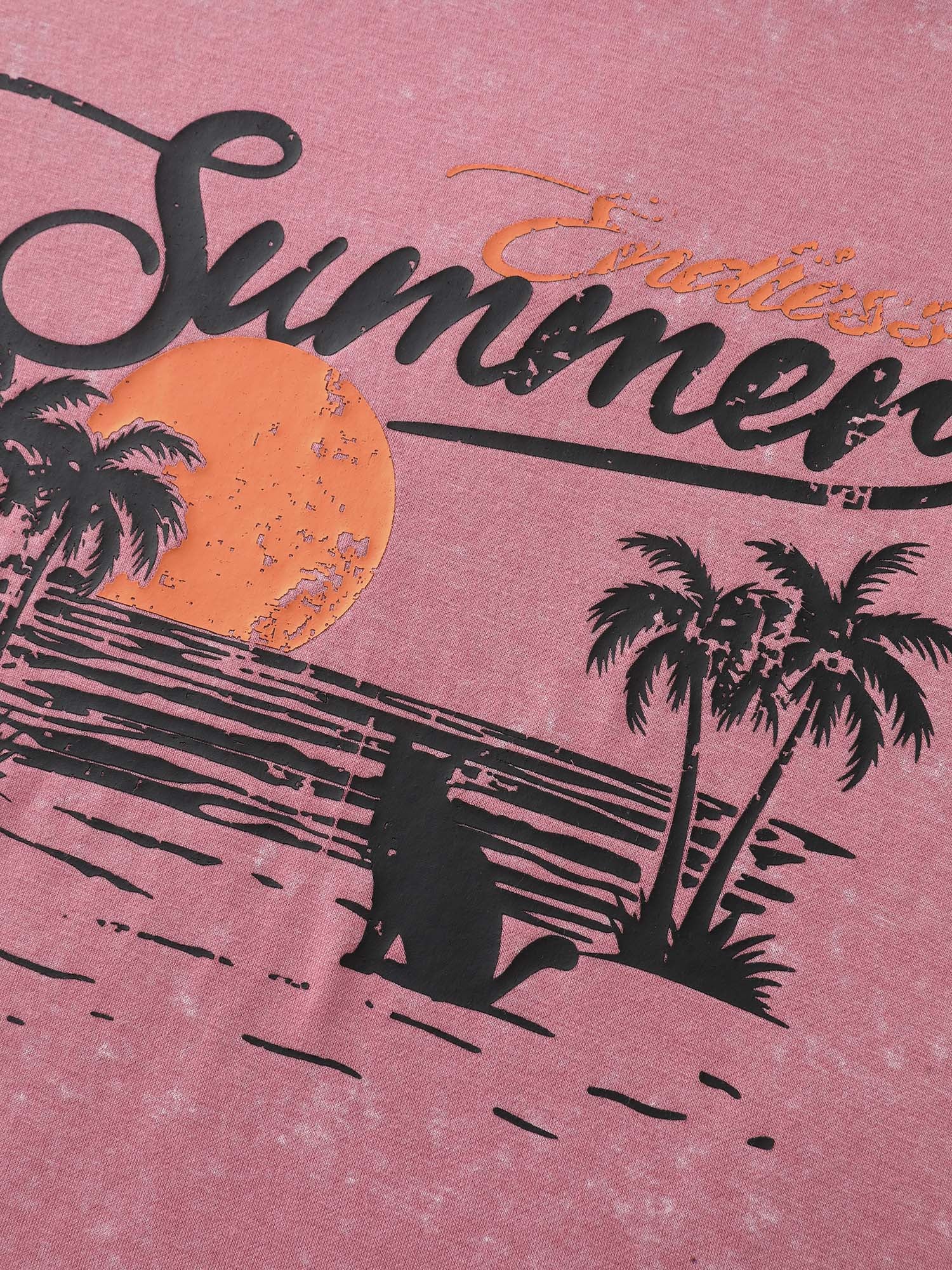 Summer-Ready Print Snowflake Effect T-Shirt - Image 5
