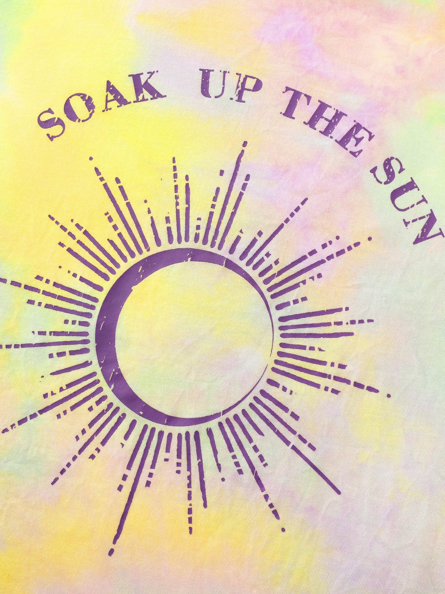Sun-soaked Print Ombre Gradient T-Shirt - Image 5