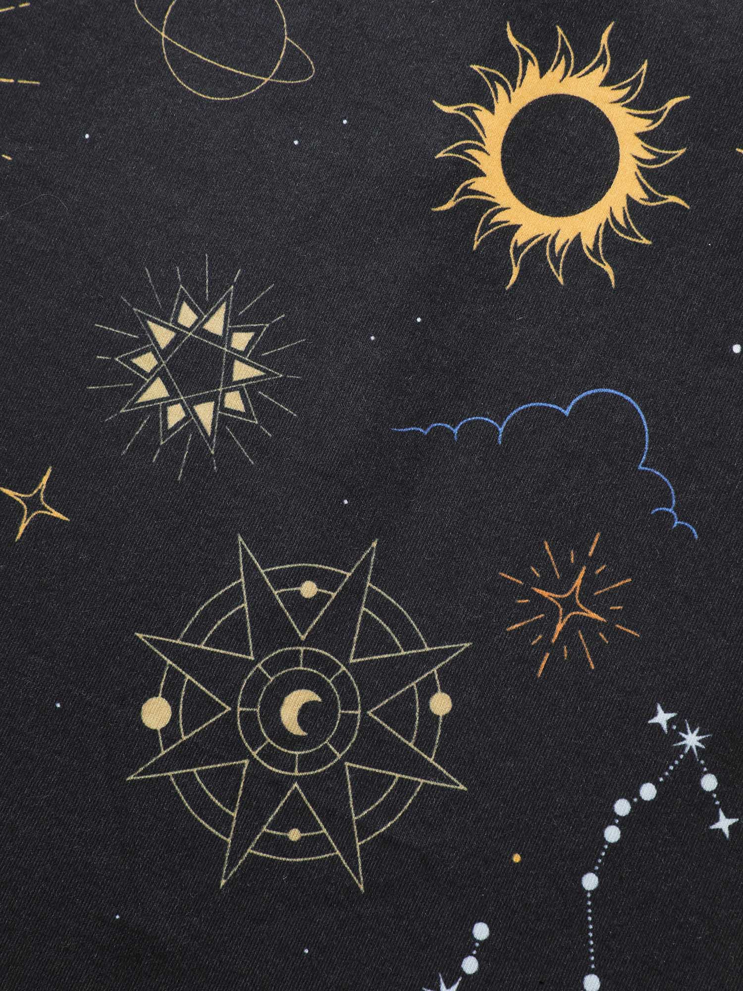 Sun & Star Print Crew Neck Pocket Dress - Image 6