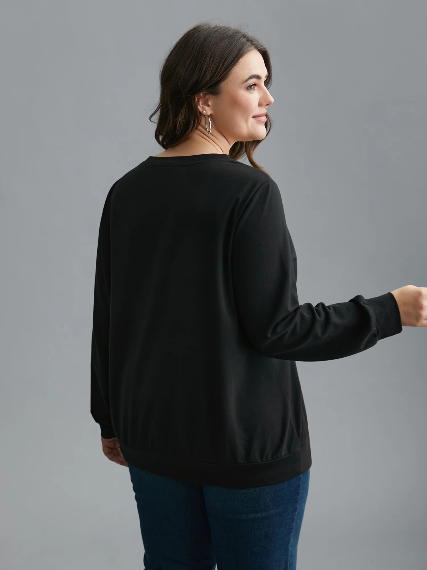 Sunday Patchwork Embroidered Sweatshirt - Image 5