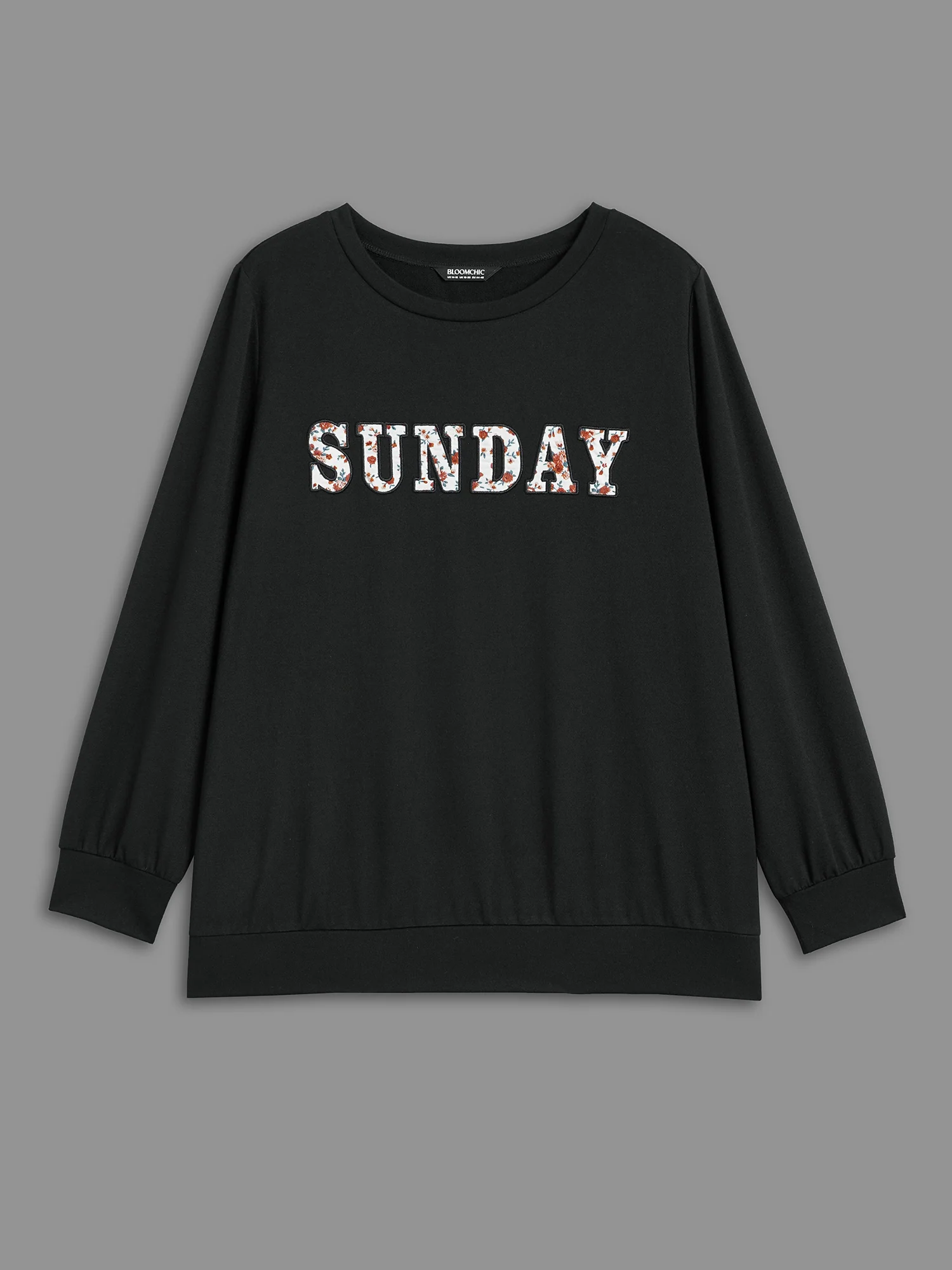 Sunday Patchwork Embroidered Sweatshirt - Image 8