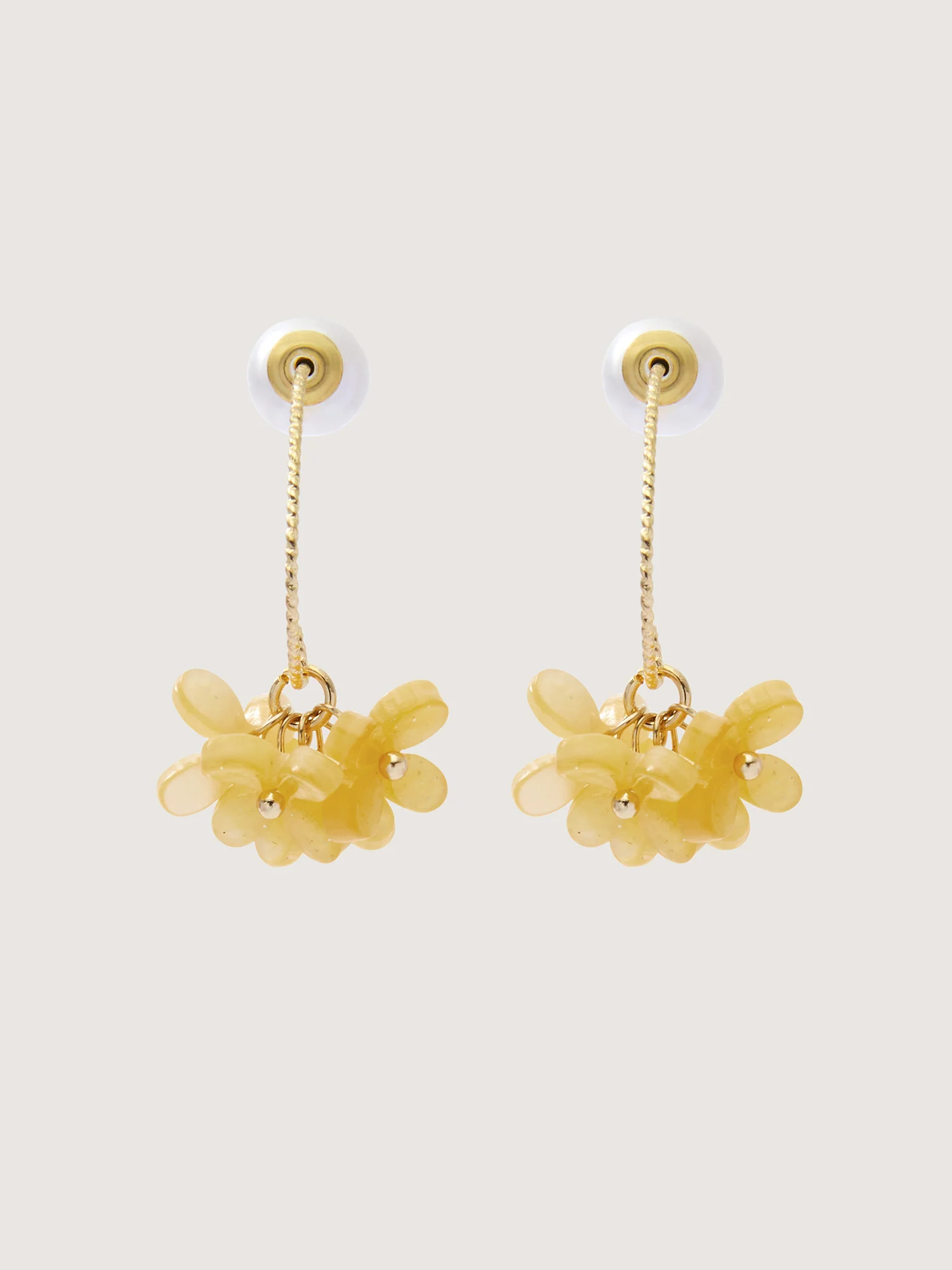 Sunflower Pearls Drop Earrings - Image 2
