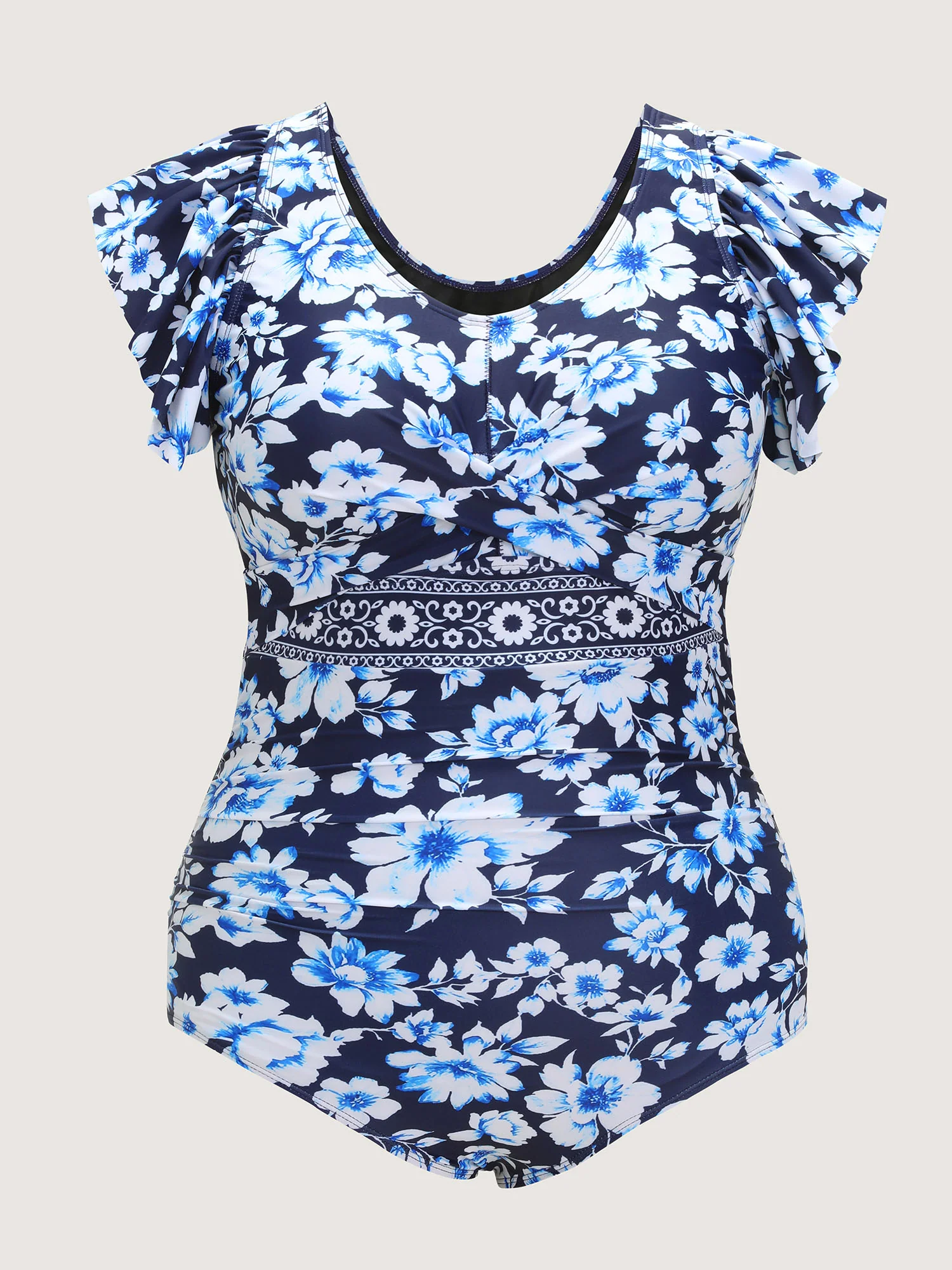 Sunkissed Floral Flutter Sleeve One-Piece Swimsuit - Image 7
