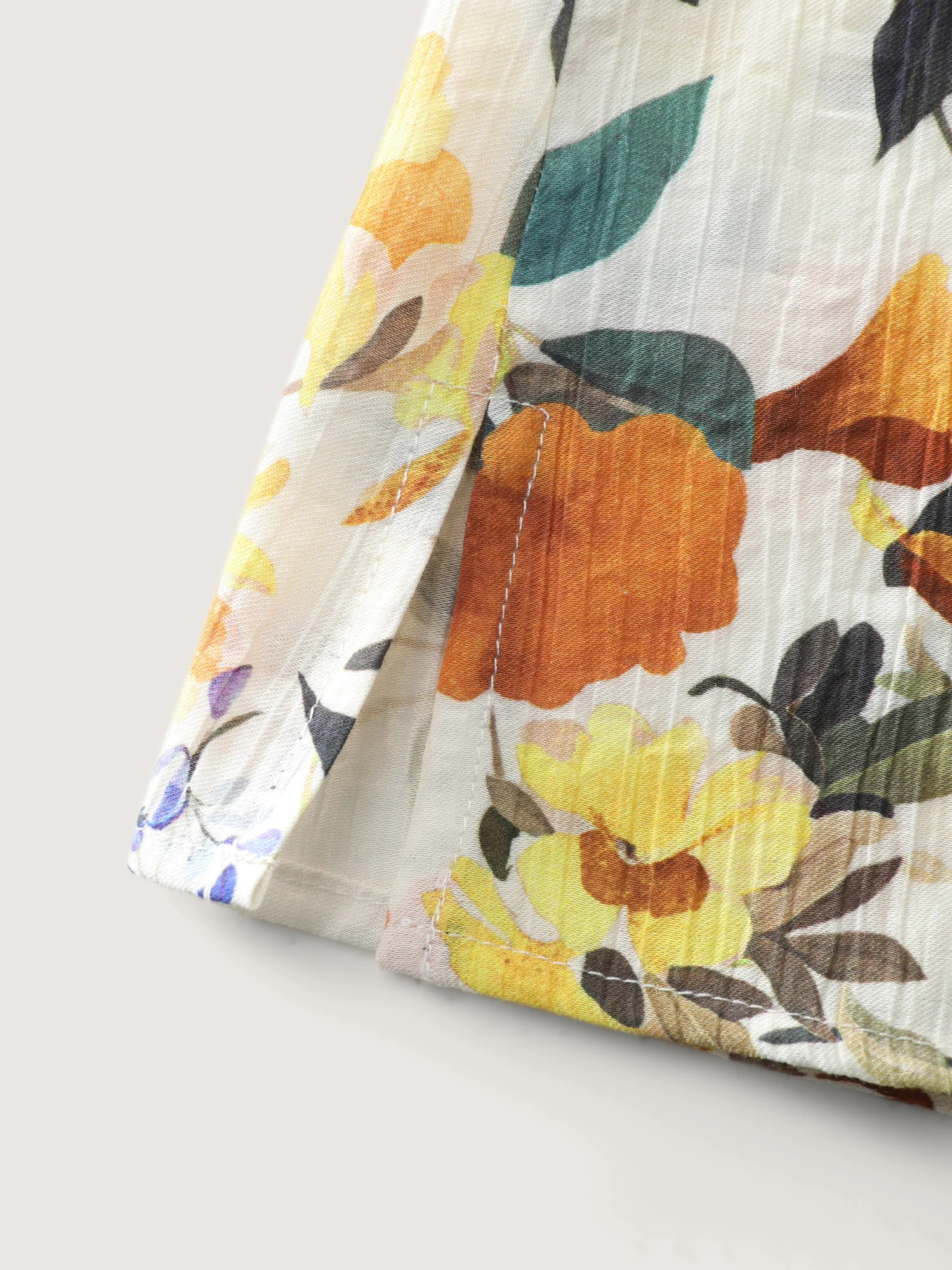 Sunkissed Floral Print Bubble Sleeve Blouse - Image 6