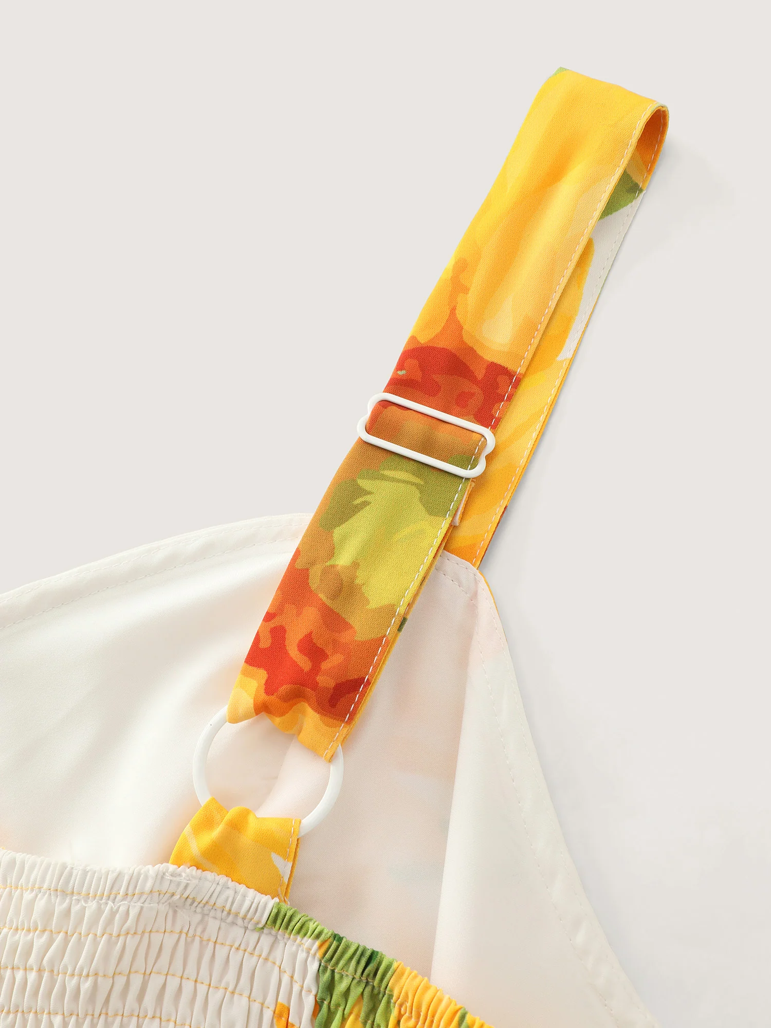 Sunkissed Sunflower Print Shirred Maxi Dress - Image 6