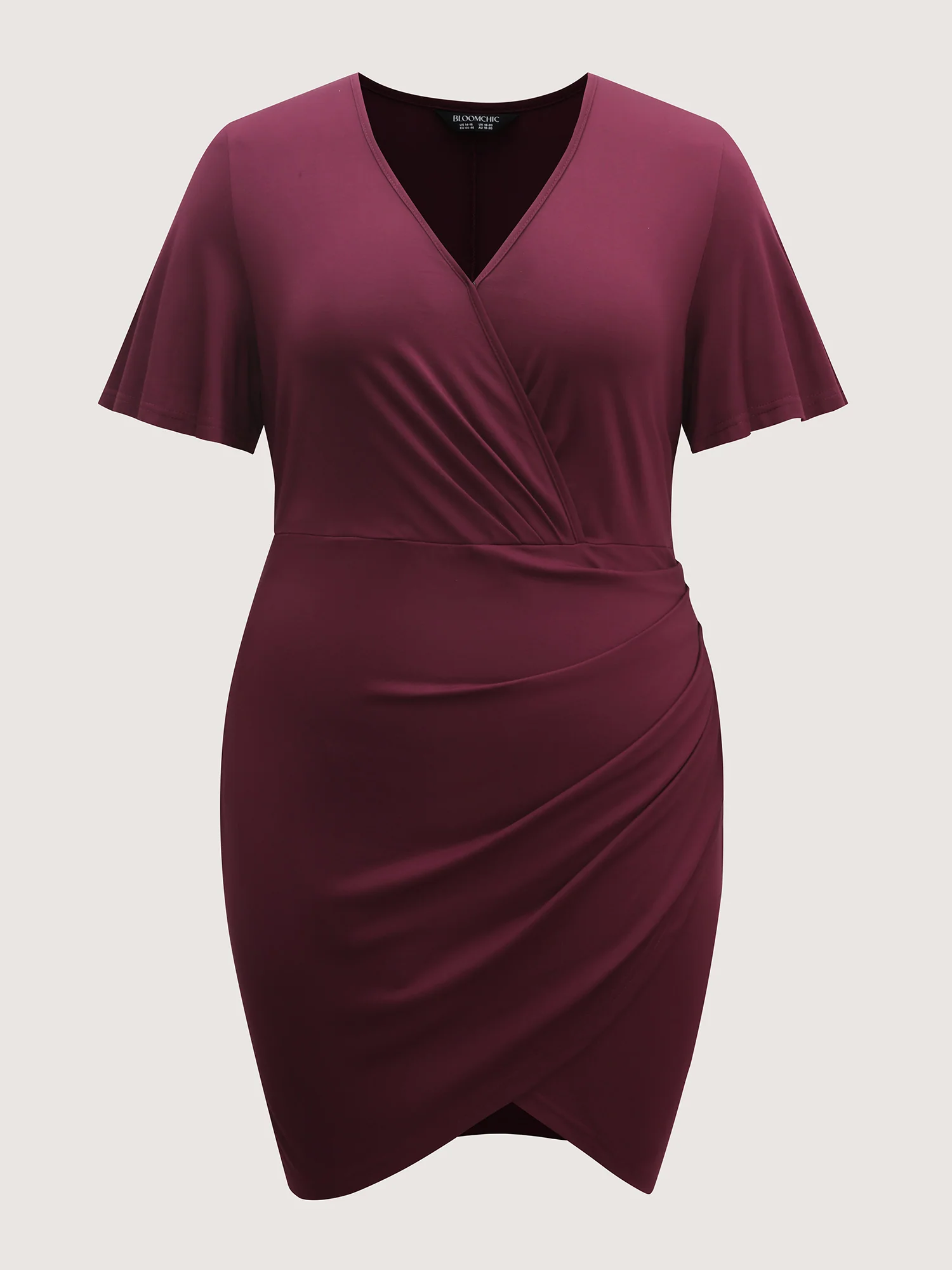 Super Stretchy Bodycon Pleated Midi Dress - Image 8