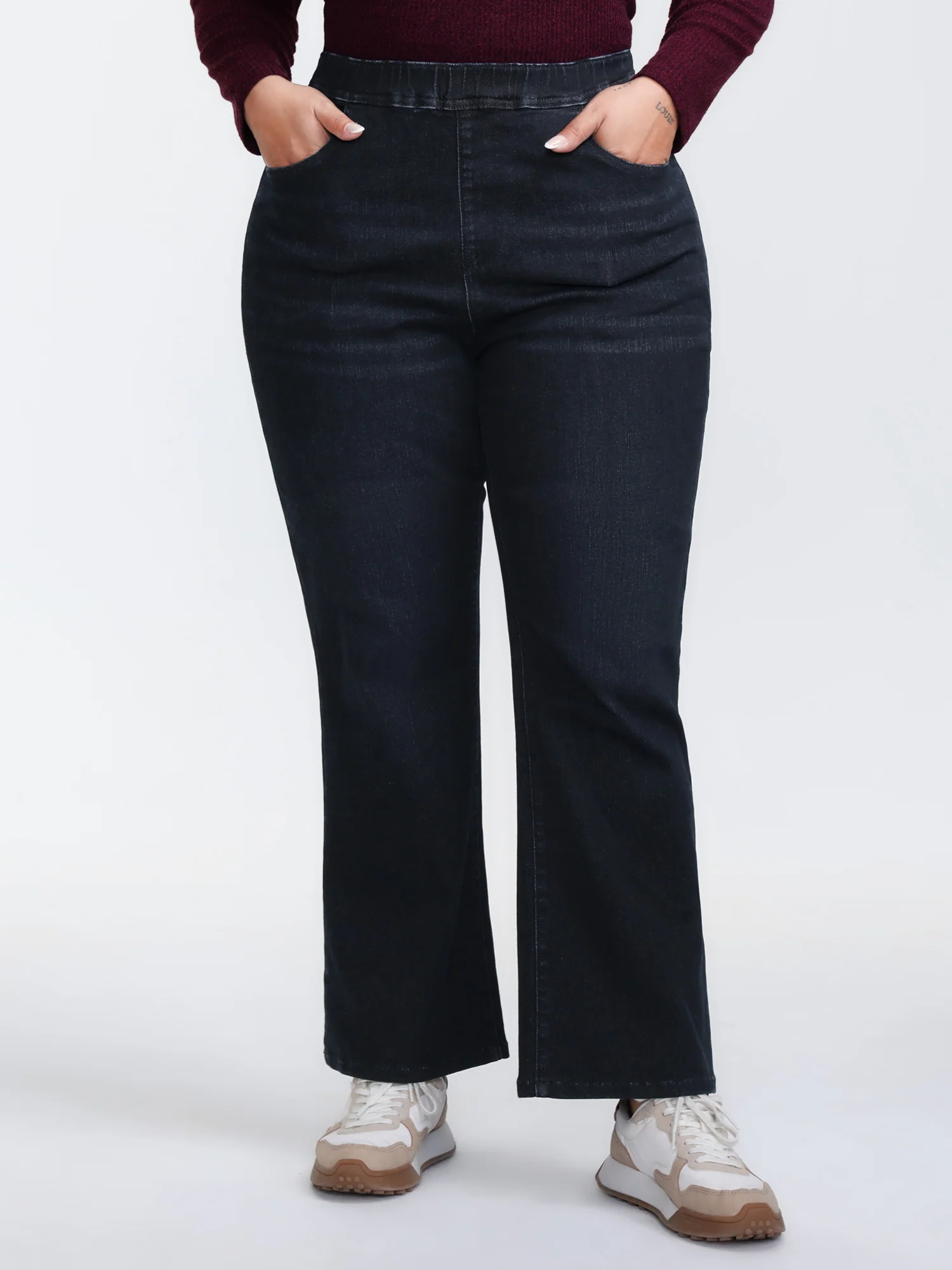Super Stretchy Bootcut Mid-Rise Jeans - Image 2