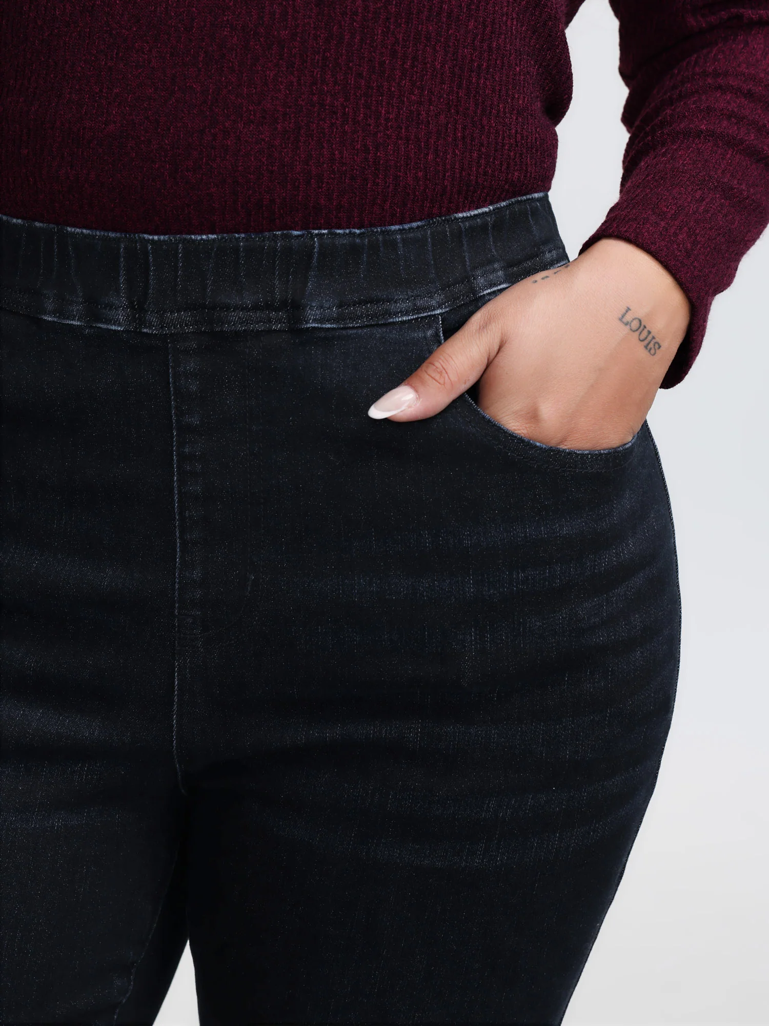 Super Stretchy Bootcut Mid-Rise Jeans - Image 3