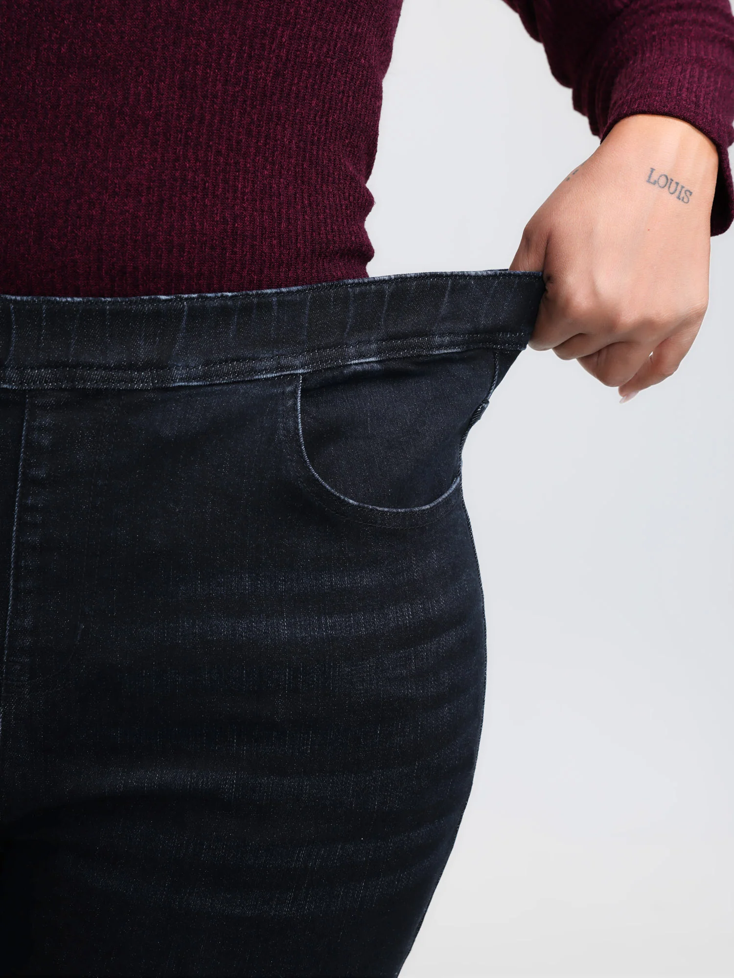 Super Stretchy Bootcut Mid-Rise Jeans - Image 4
