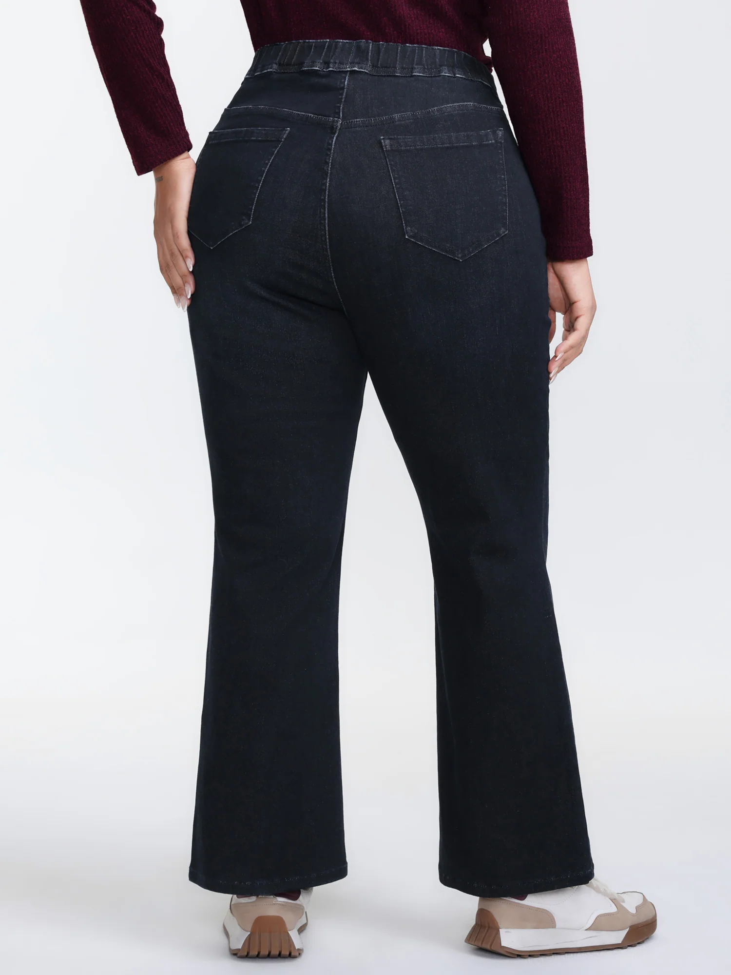 Super Stretchy Bootcut Mid-Rise Jeans - Image 6