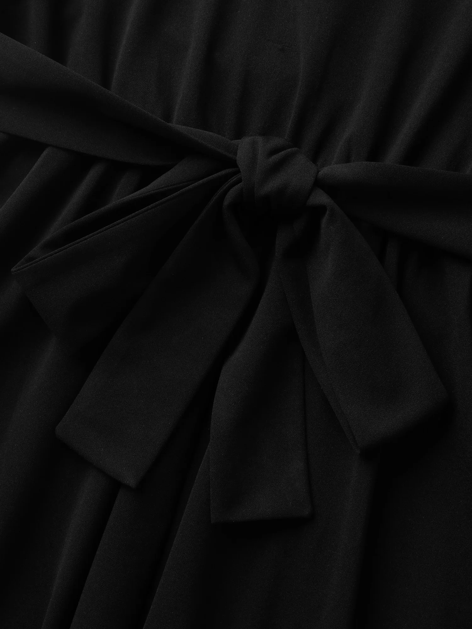 Super Stretchy Overlap Waist Midi Dress - Image 6