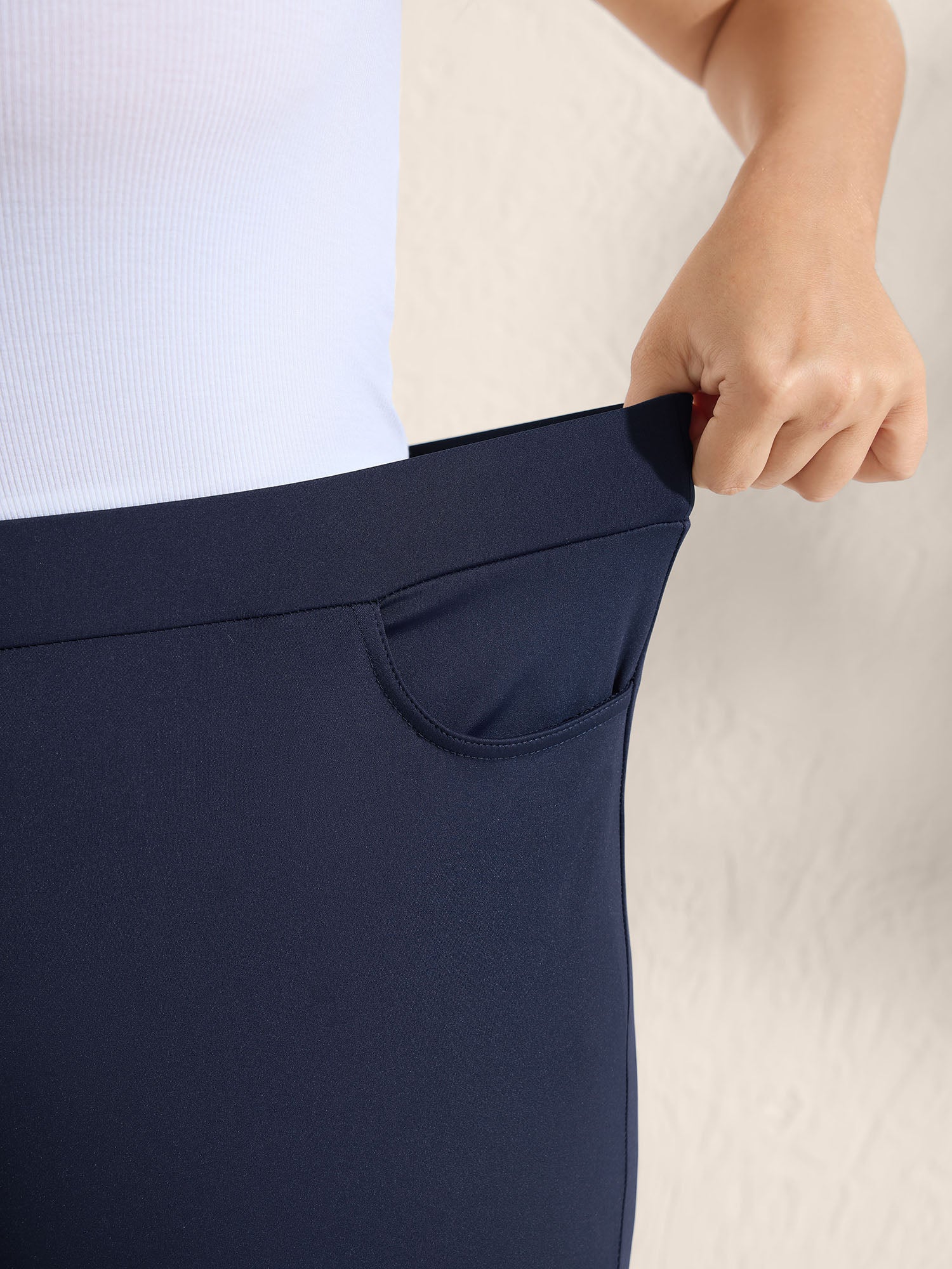 Super Stretchy Skinny-Fit Cuffed Pants - Image 3
