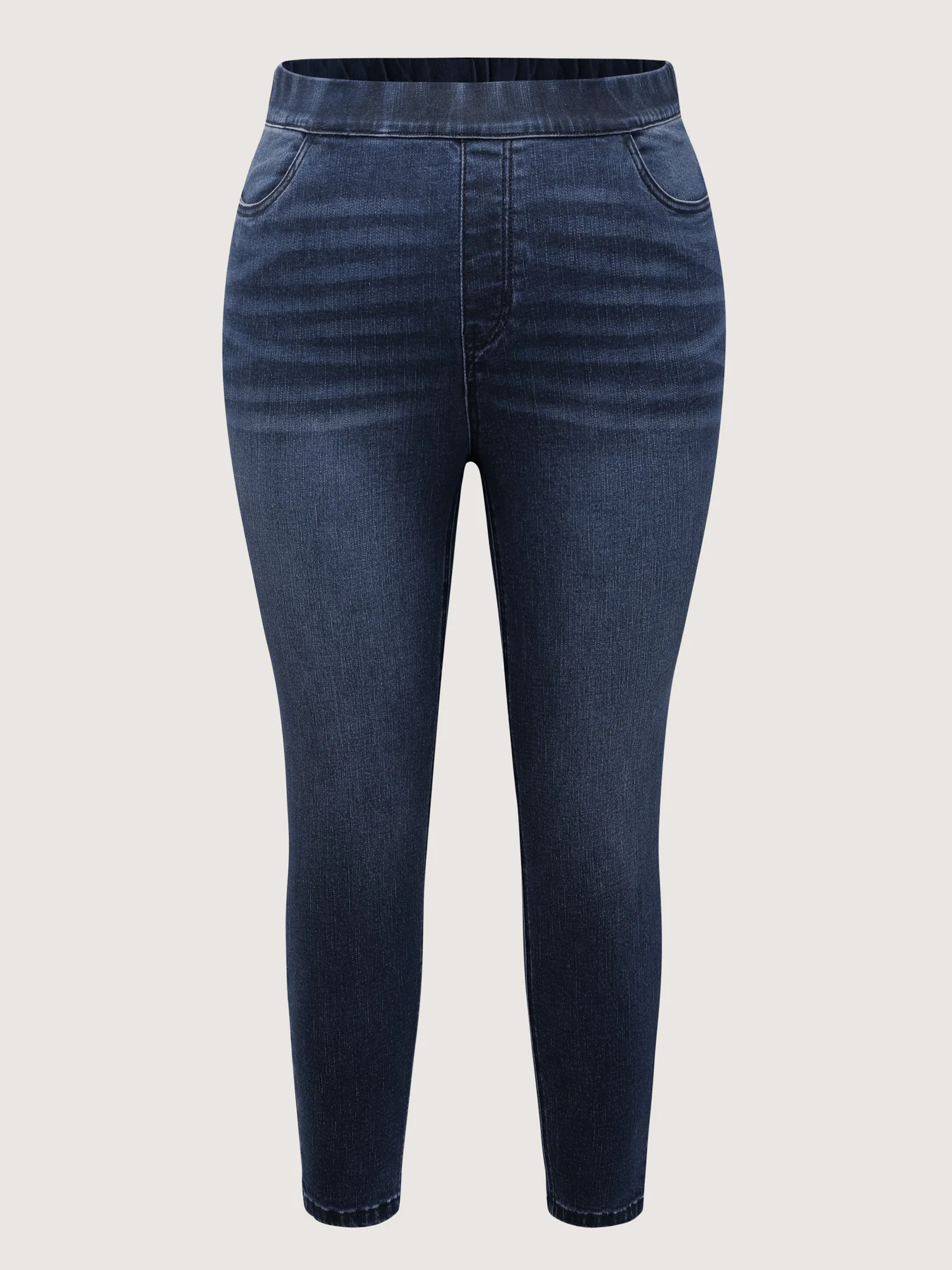 Super Stretchy Pull-On Cropped Skinny-Fit Jeans - Image 9