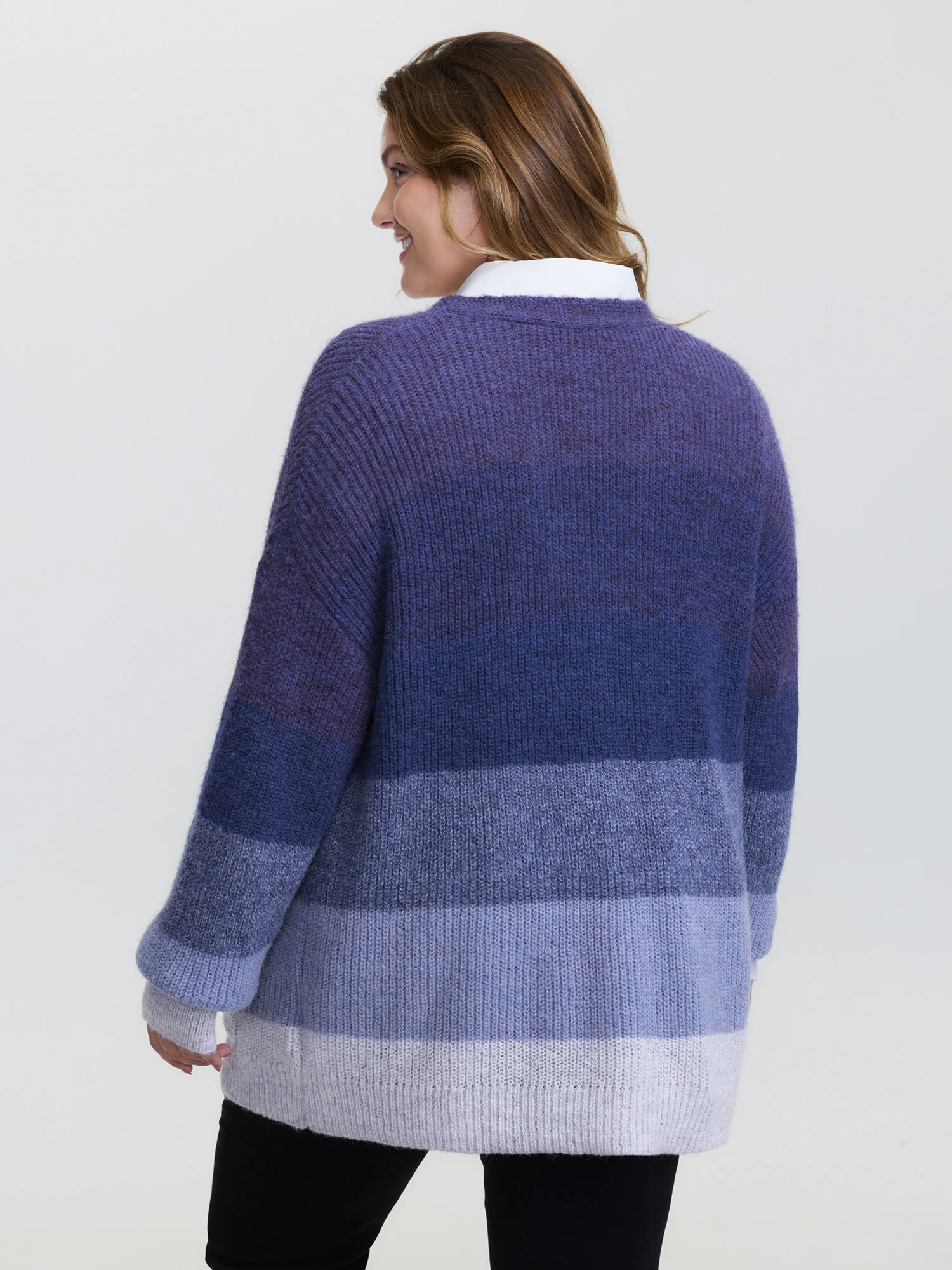 Super Stretchy Textured Pocket Knit Cardigan - Image 4