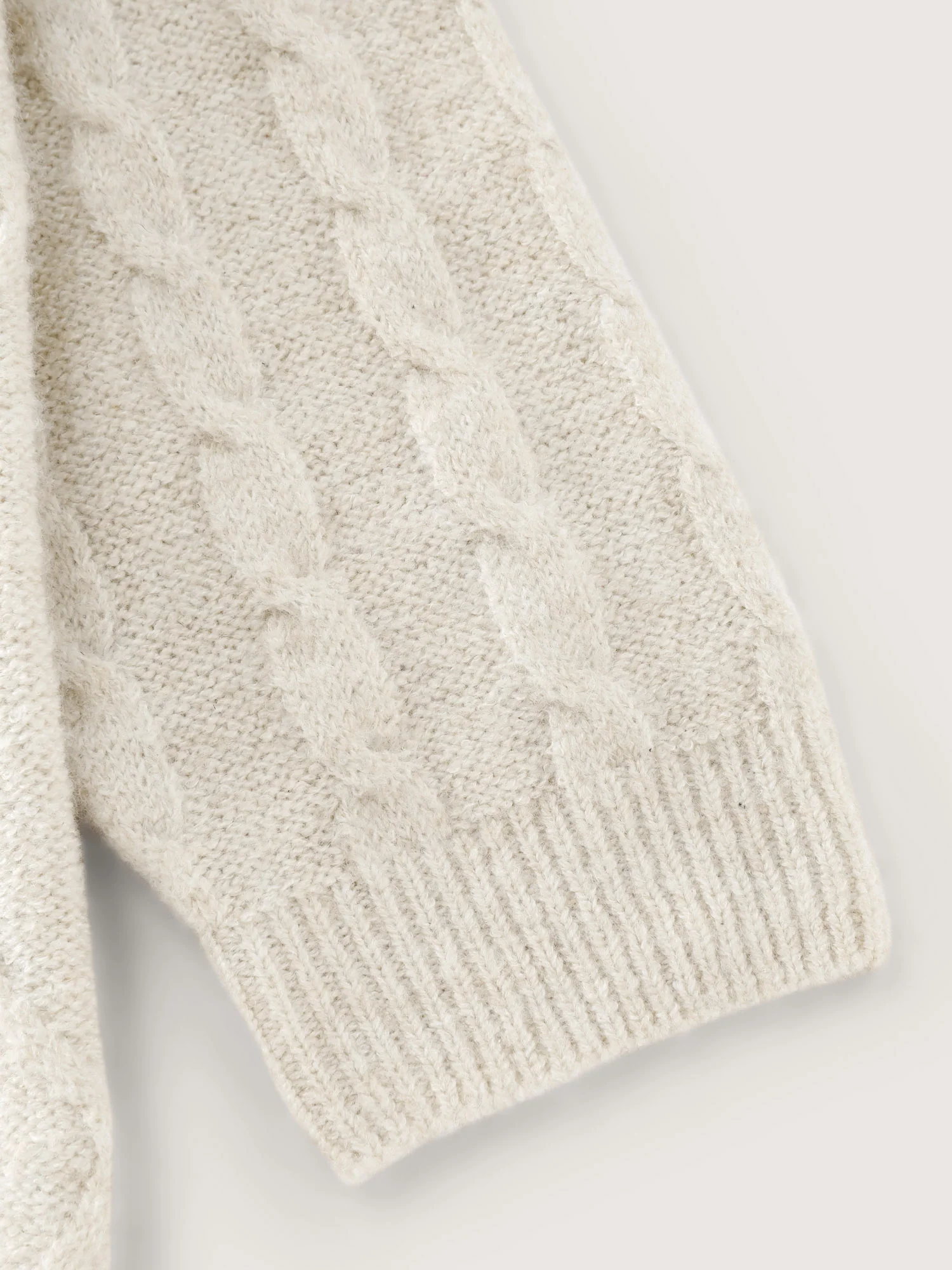 Supersoft 2-in-1 Cable Knit Shawl-Tie Pullover - Image 6