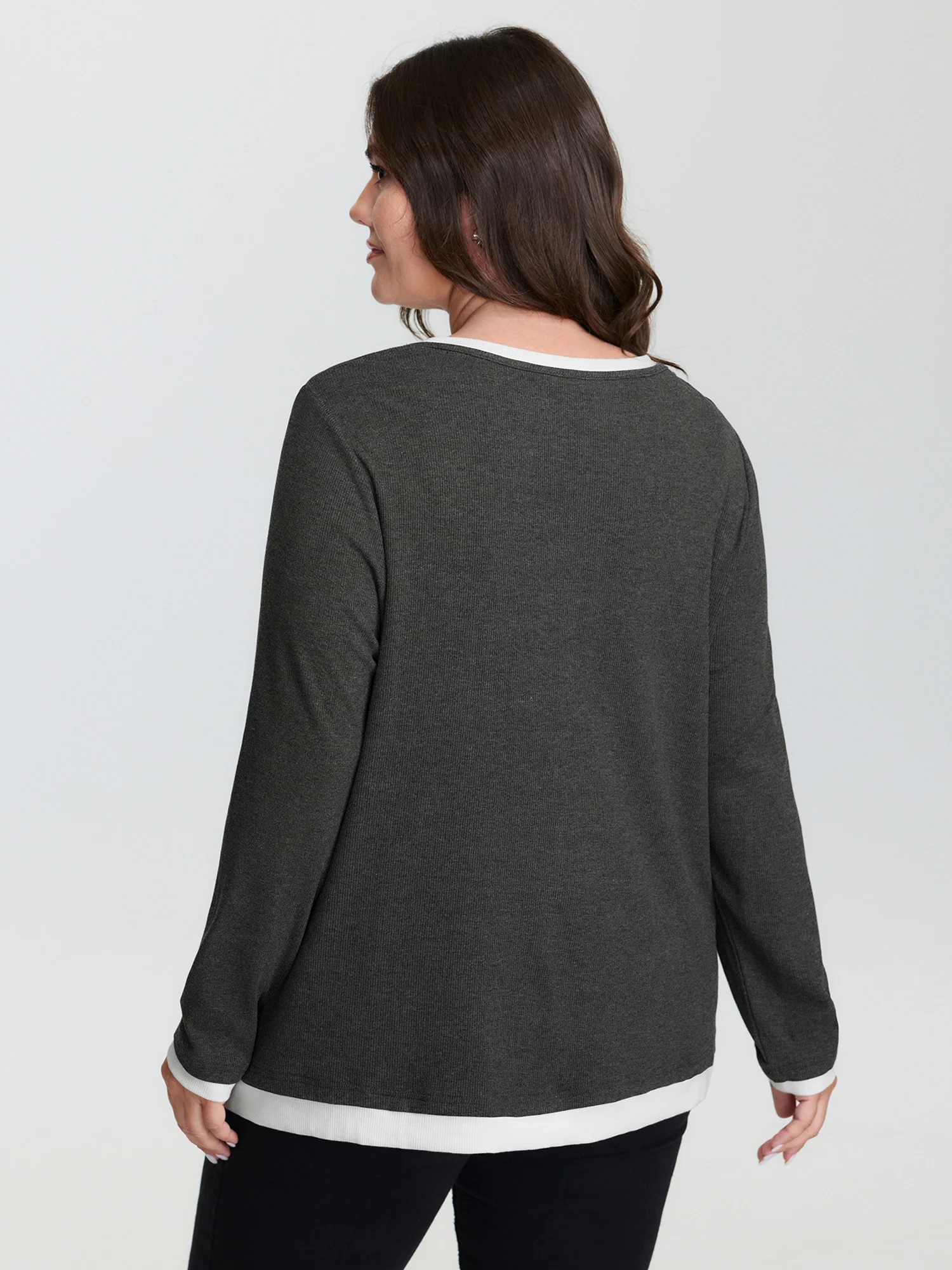 Supersoft 2-In-1 Color Contrast T-Shirt - Image 4