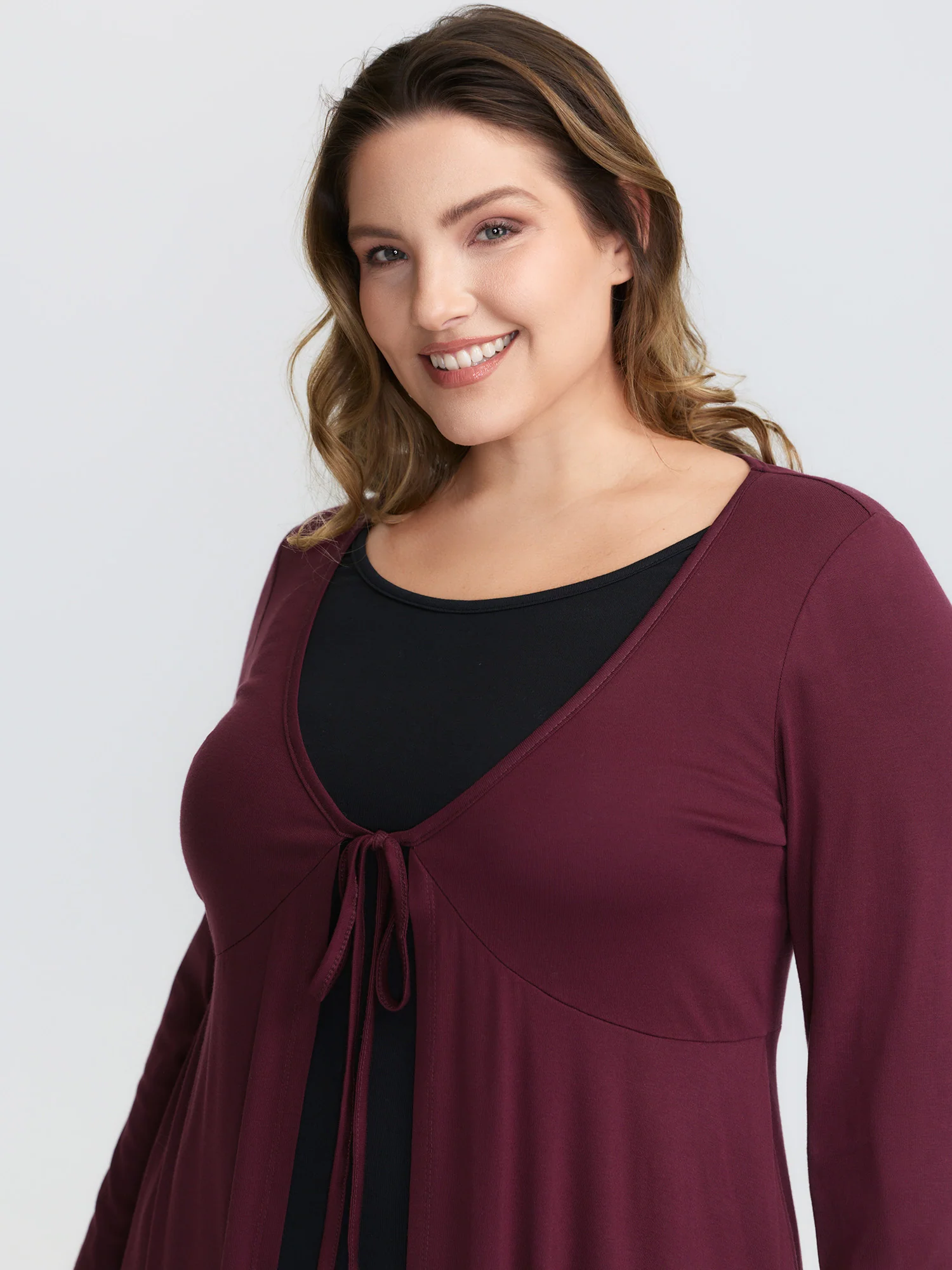 Supersoft 2-in-1 Front-Tie T-Shirt - Image 2