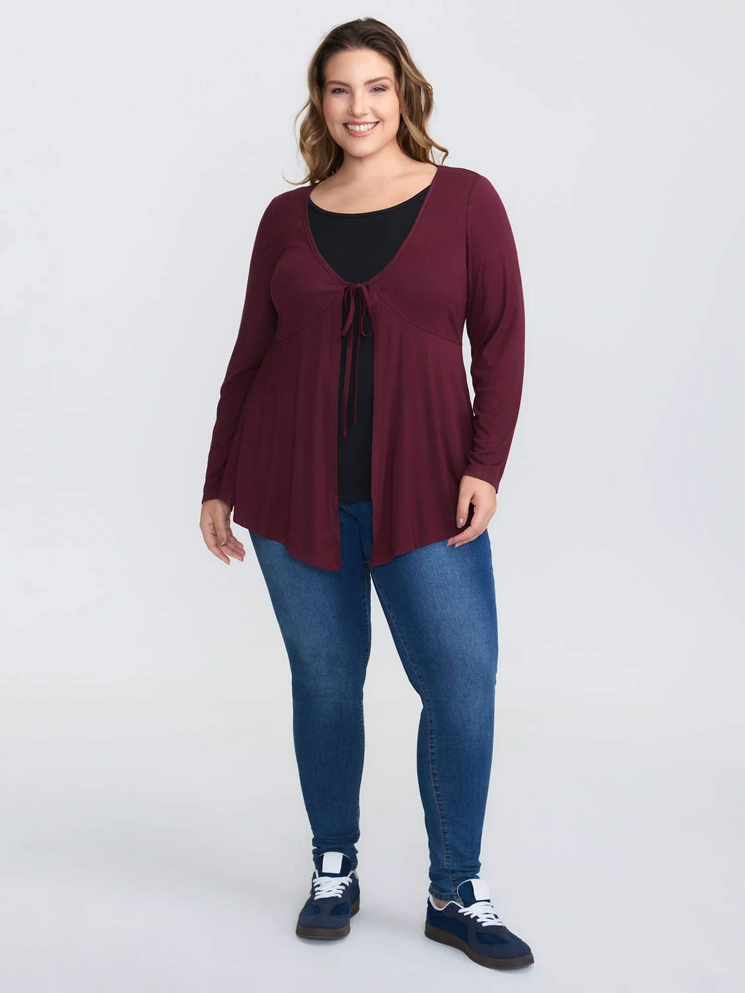 Supersoft 2-in-1 Front-Tie T-Shirt - Image 3