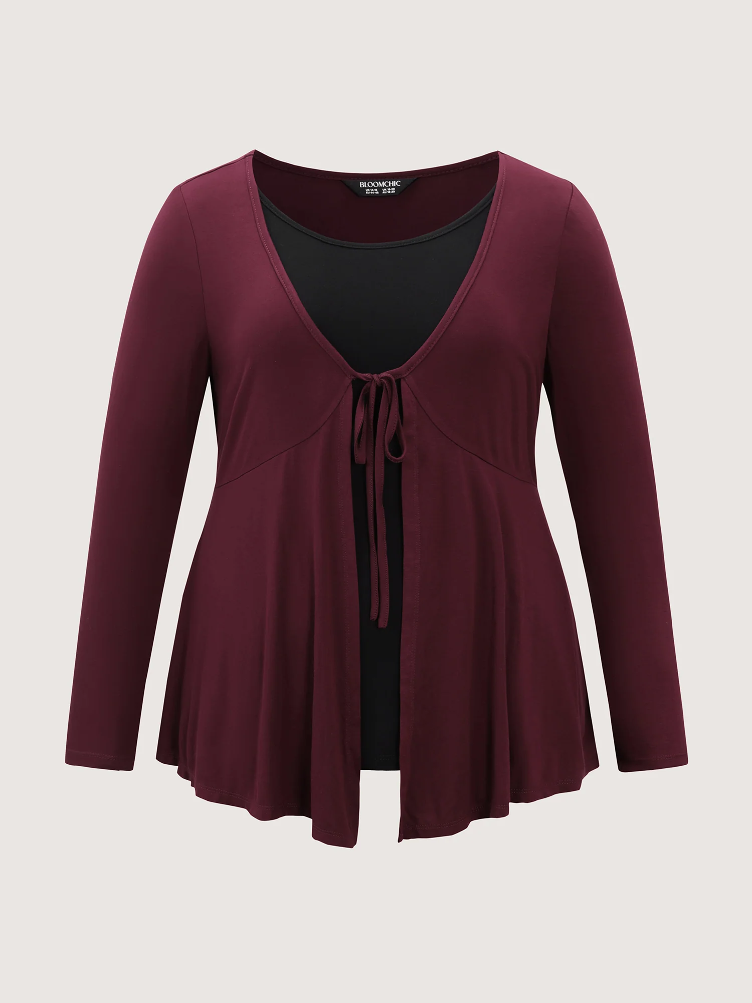 Supersoft 2-in-1 Front-Tie T-Shirt - Image 7