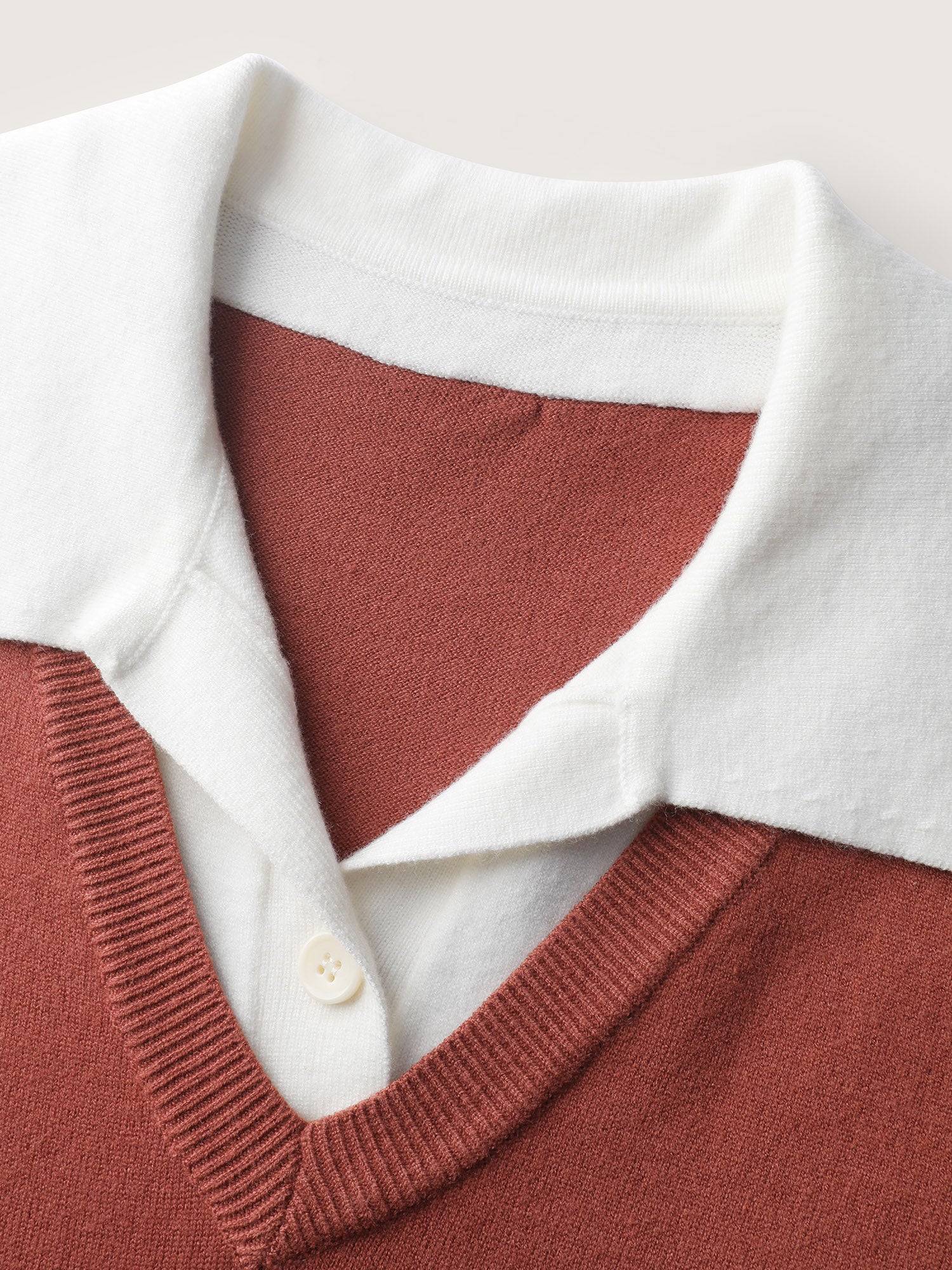 Supersoft 2-in-1 Polo Collar Color Contrast Pullover - Image 10