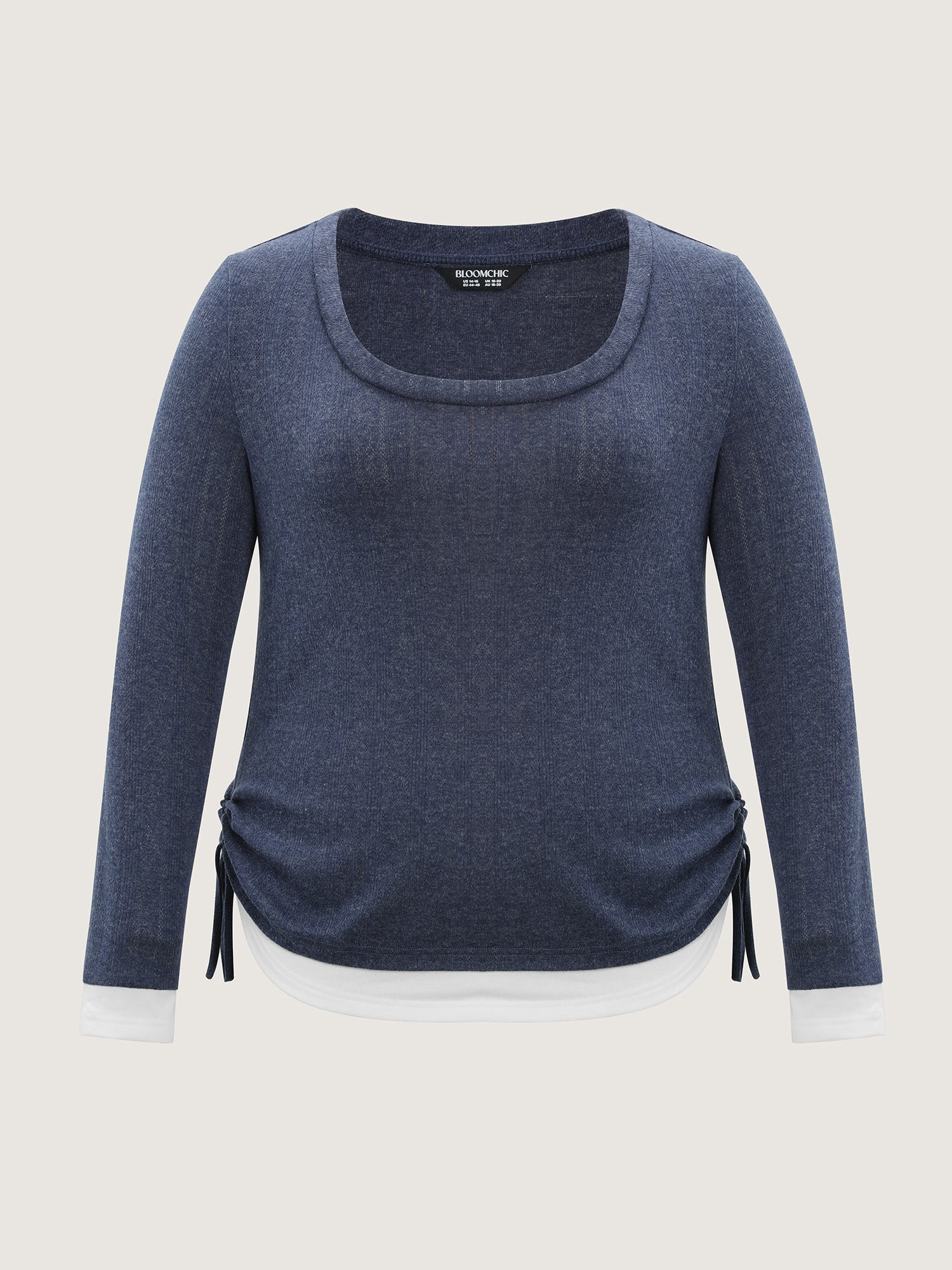 Supersoft 2-in-1 Textured Color Contrast T-Shirt - Image 8