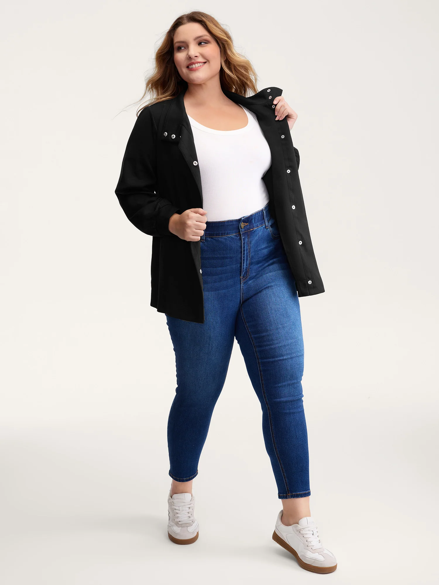 Supersoft Belted Button Adjustable Jacket - Image 3
