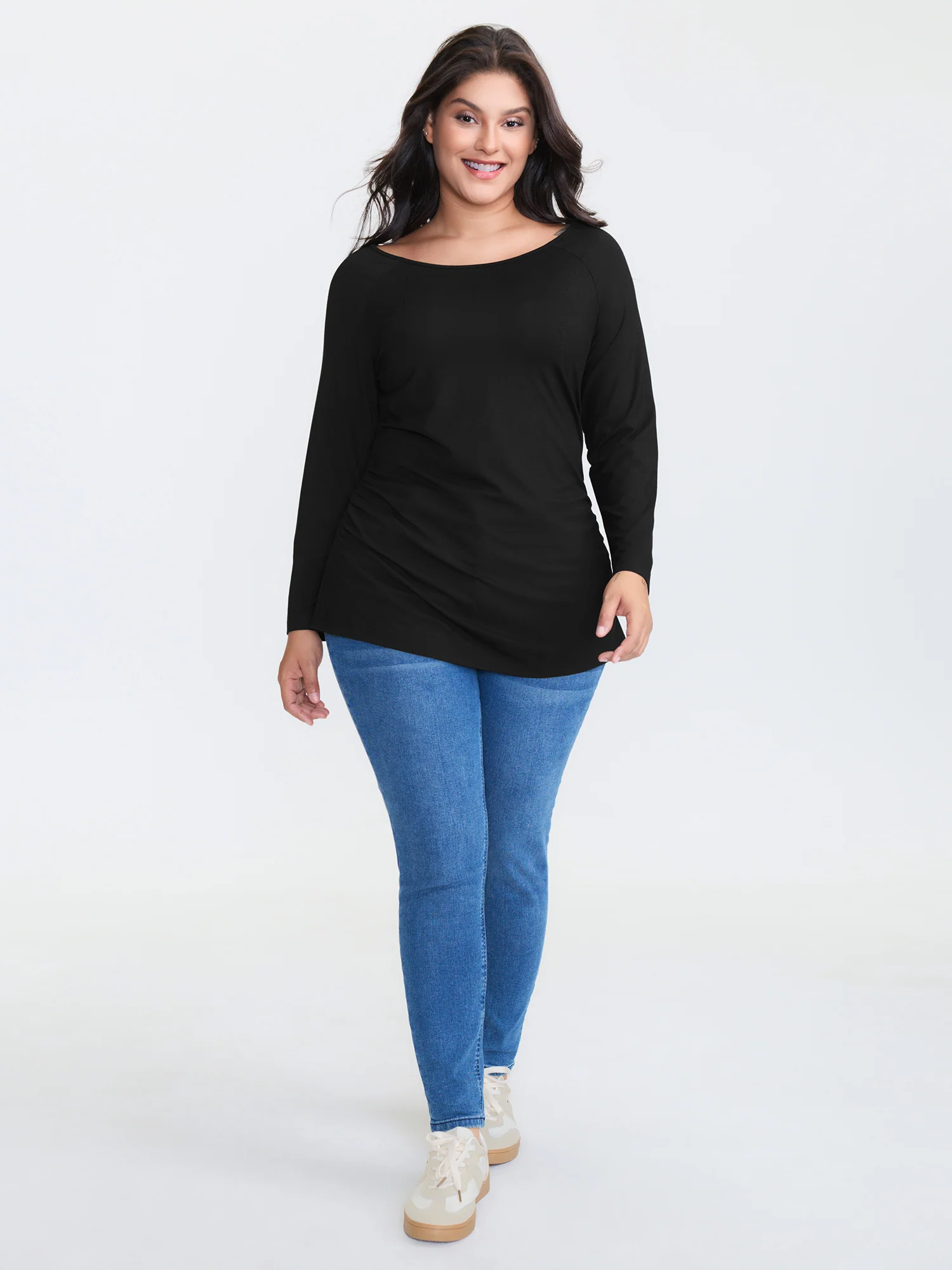 Supersoft Boat Neck T-Shirt - Image 4