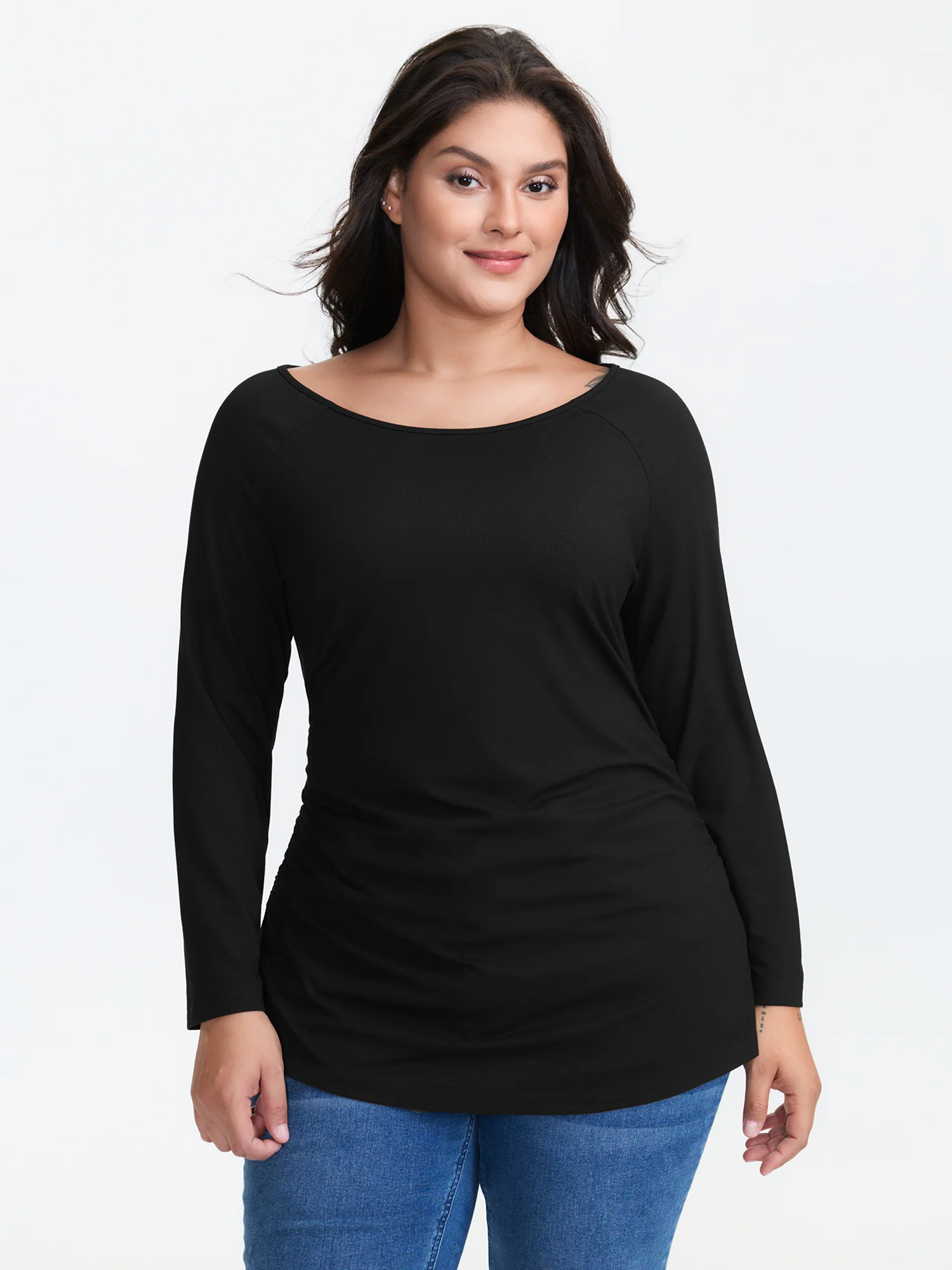 Supersoft Boat Neck T-Shirt - Image 5