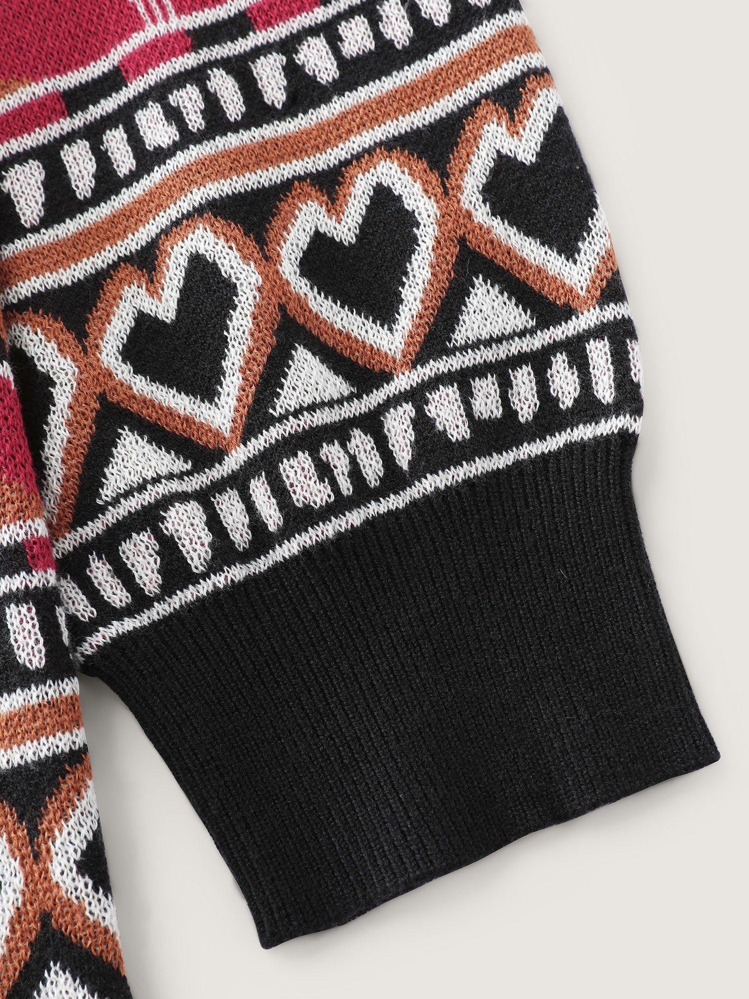Supersoft Boho Pattern Jacquard Pullover - Image 6