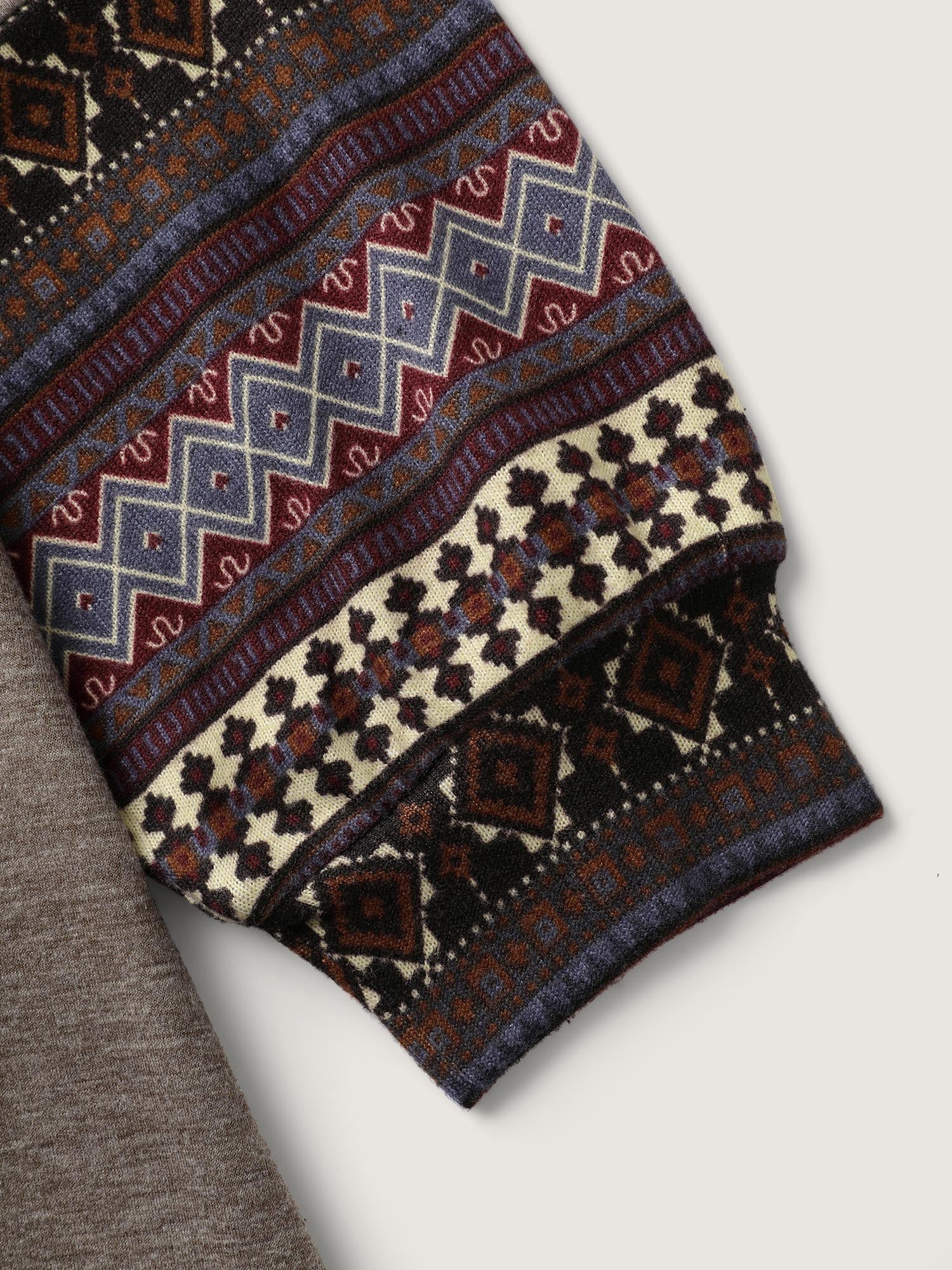 Supersoft Boho Stripes Spliced T-Shirt - Image 10