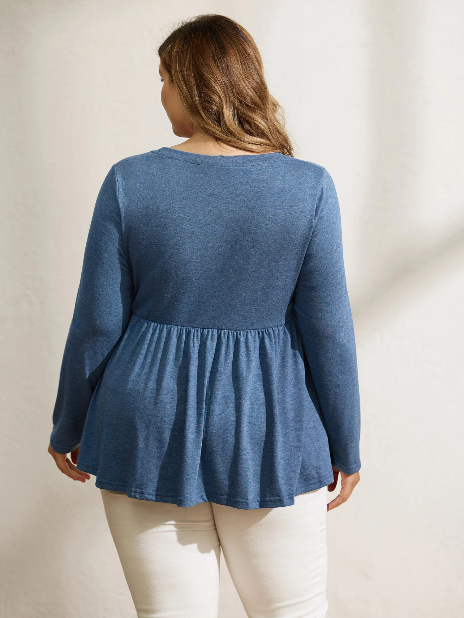 Supersoft Bowknot Cut-Out Knit Top - Image 4