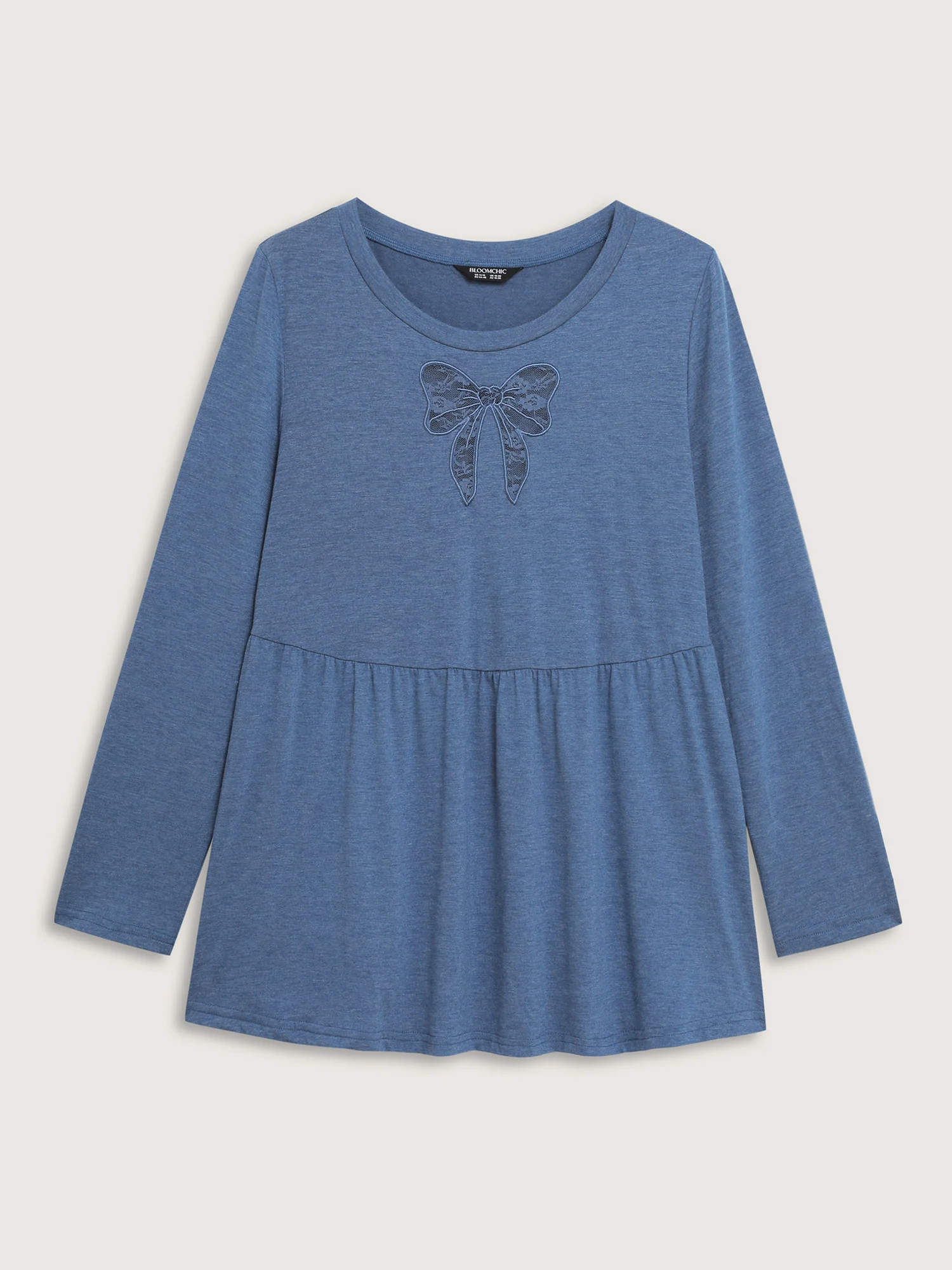 Supersoft Bowknot Cut-Out Knit Top - Image 7